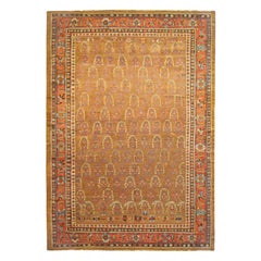 Antique Persian Bakshaish Oriental Carpet, in Large Size with Central Medallion