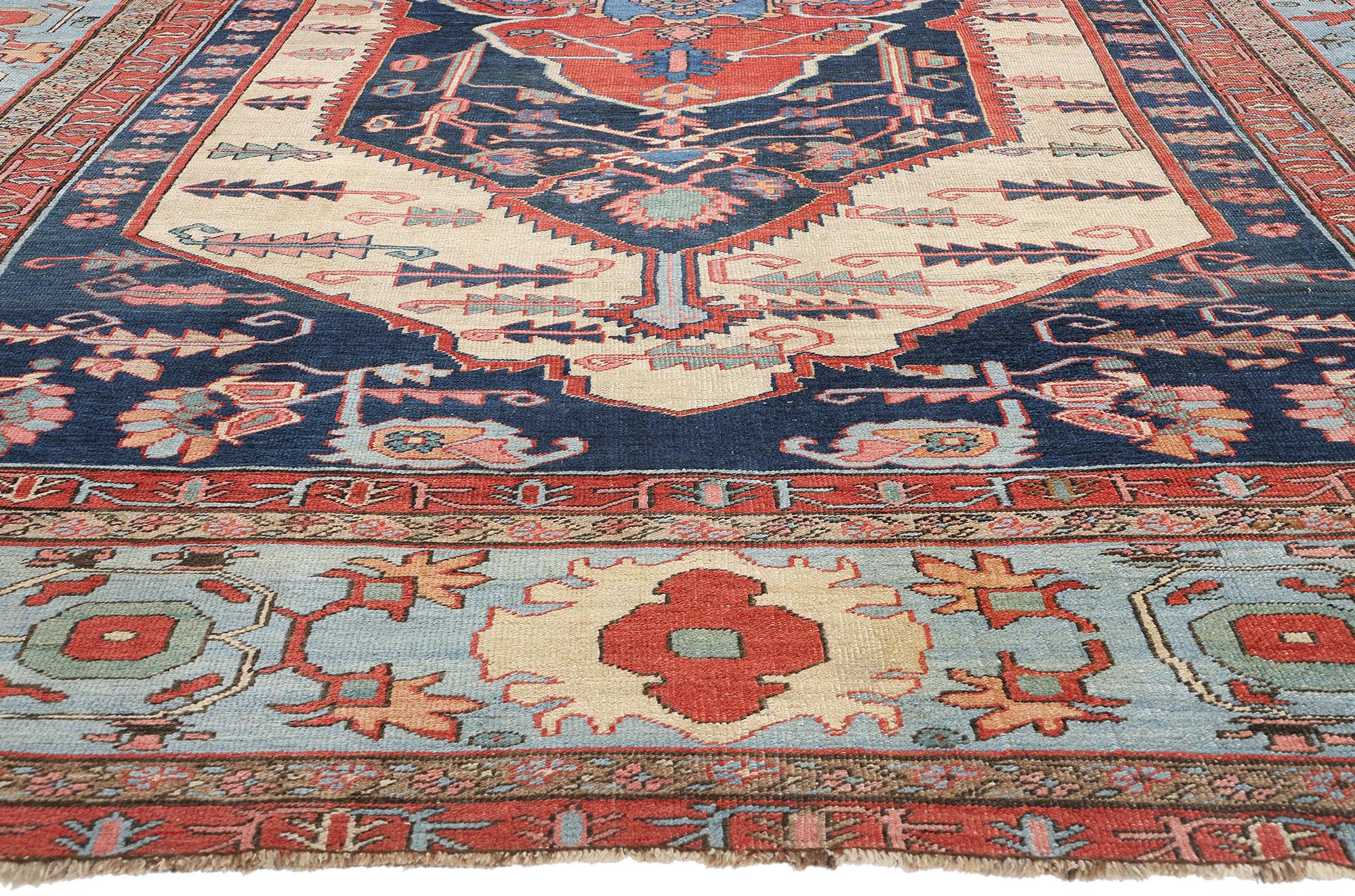 Antiker persischer Bakshaish-Teppich, 11'04 x 16'02 (Persisch) im Angebot