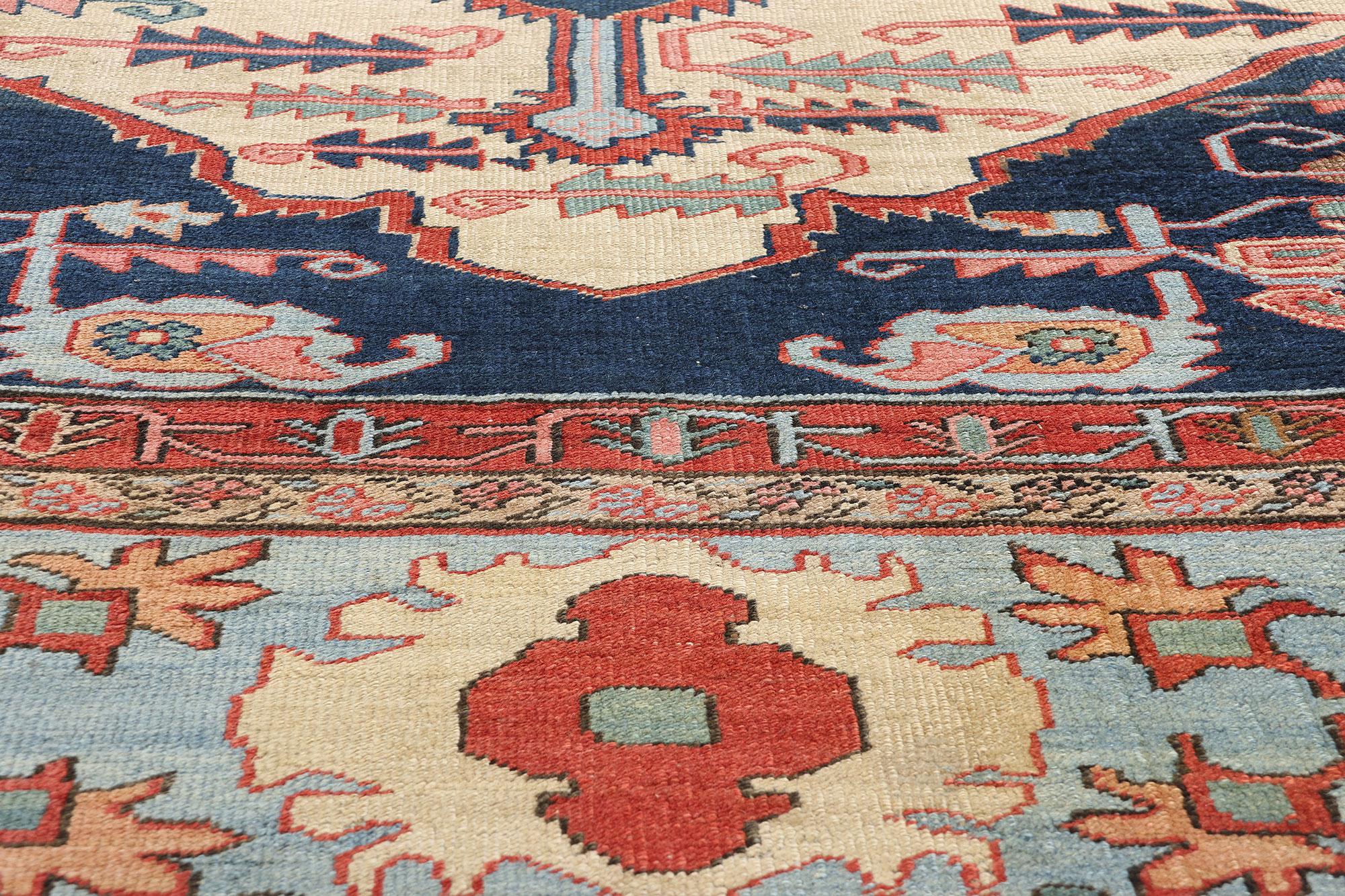Antiker persischer Bakshaish-Teppich, 11'04 x 16'02 (Handgeknüpft) im Angebot