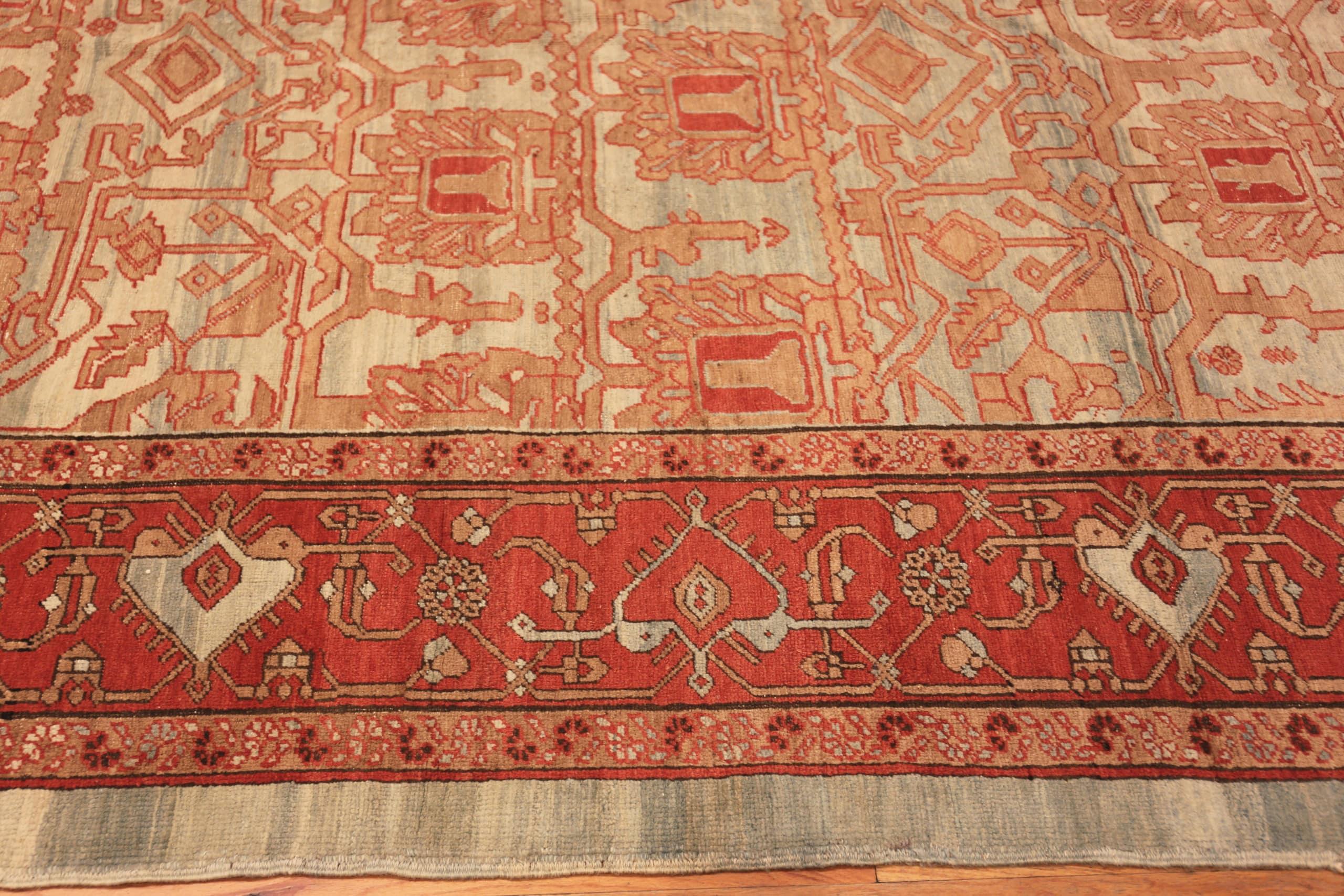 Antique Persian Bakshaish Rug, Country of Origin / rug type: Persian rug, Circa date: 1880. Size: 12 ft 8 in x 14 ft 8 in (3.86 m x 4.47 m)



