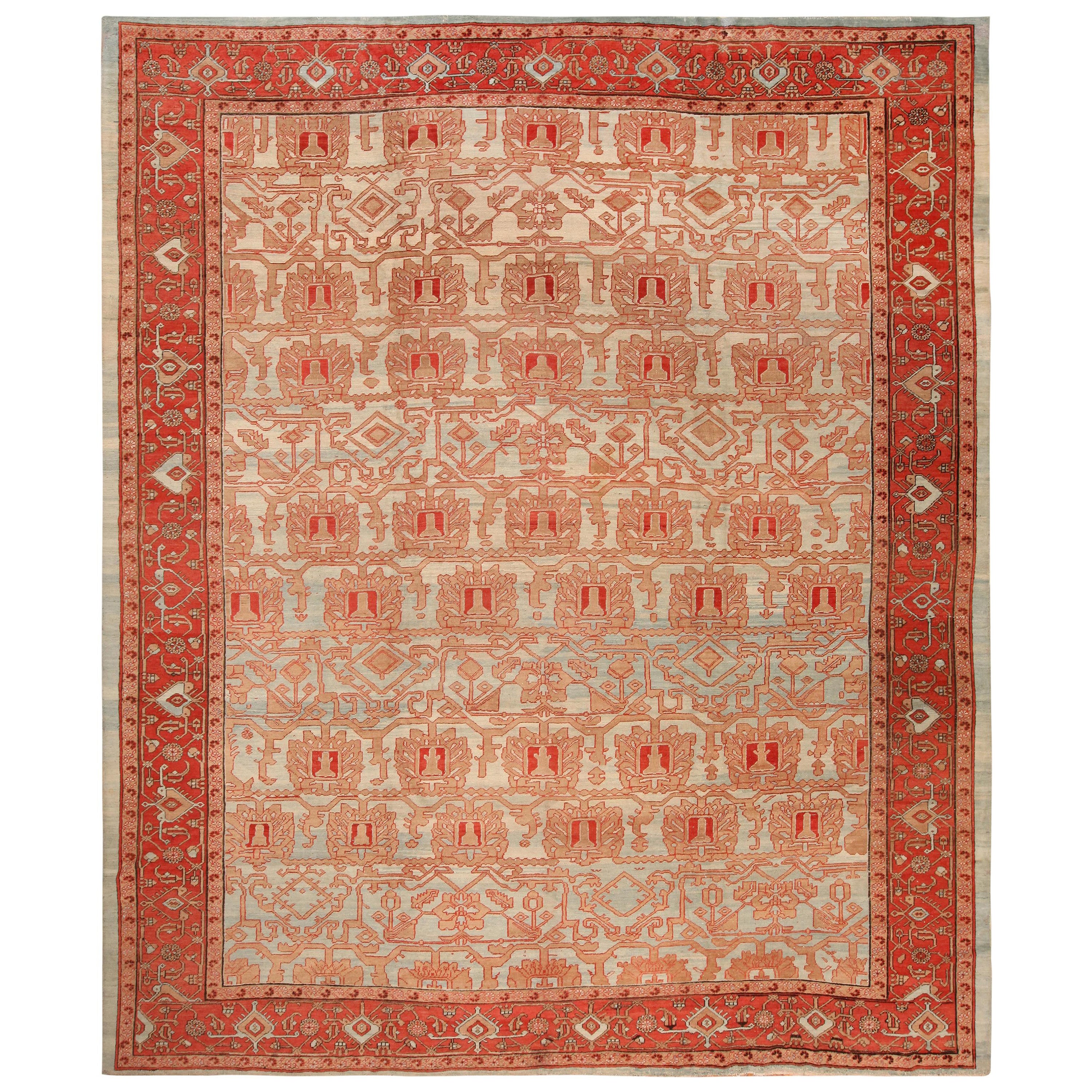 Antiker persischer Bakshaish-Teppich. 12 ft 8 in x 14 ft 8 in