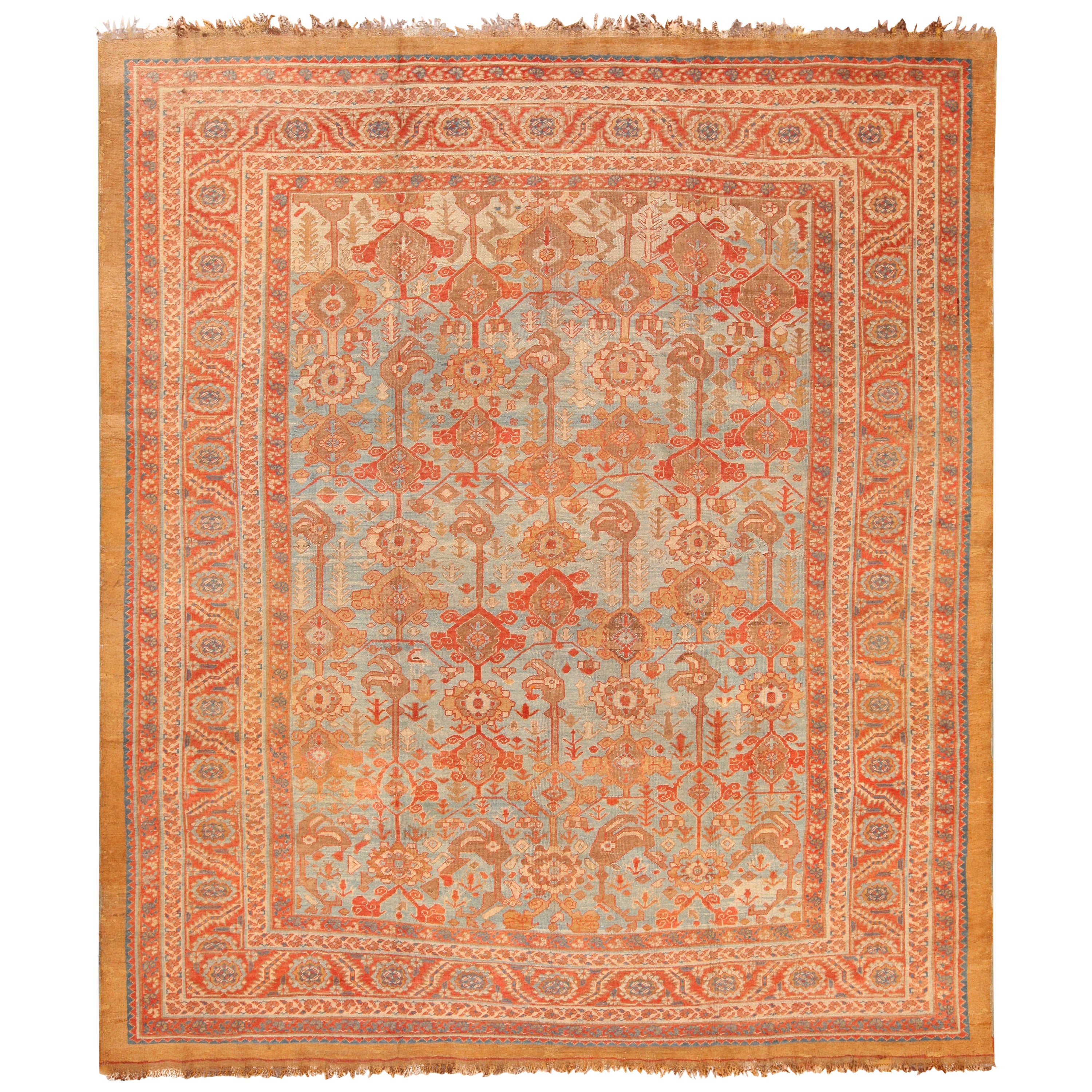 Antiker persischer Bakshaish-Teppich. 13 ft 7 in x 18 ft