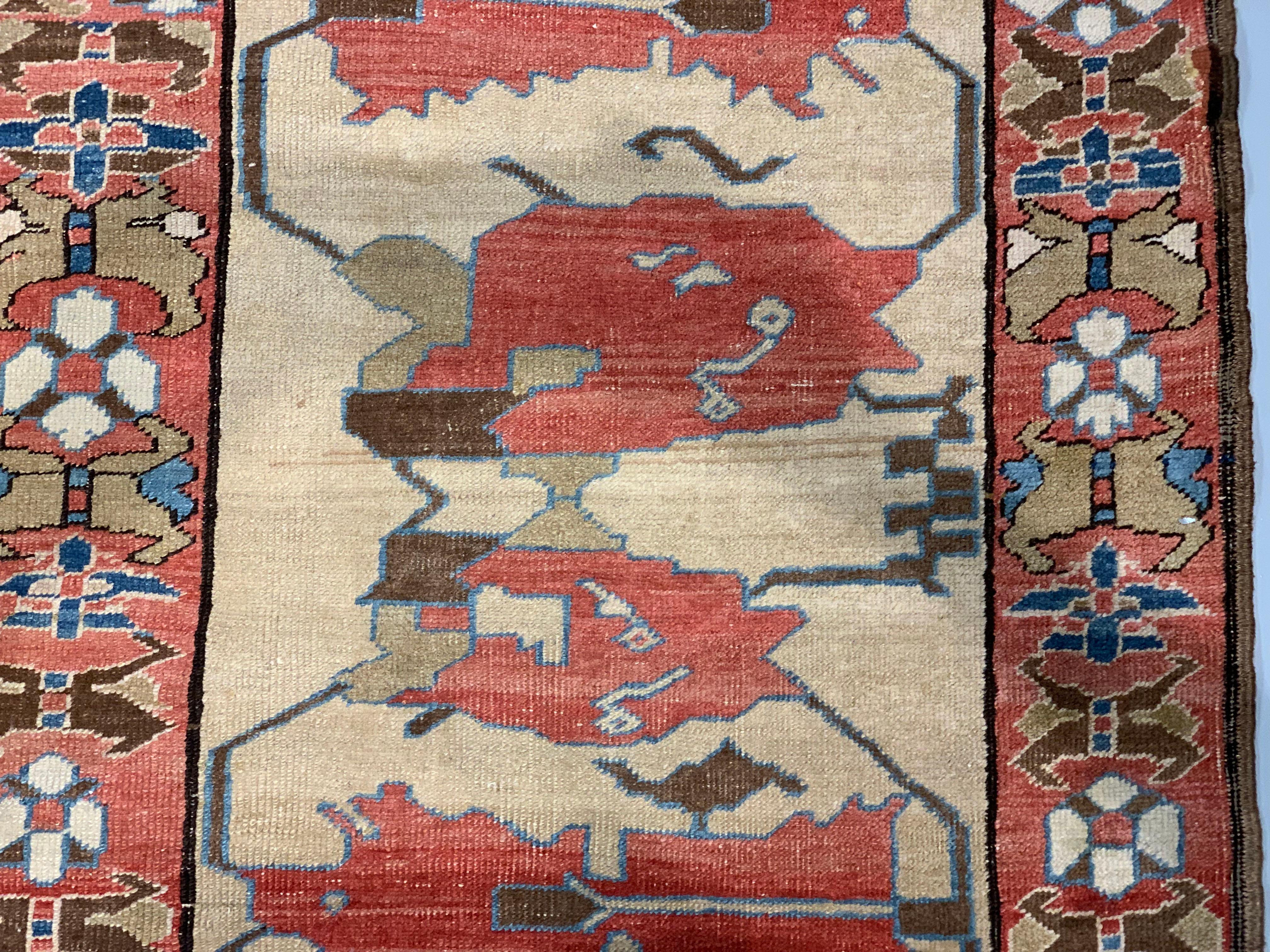 Antique Persian Bakshaish Rug, 13' x 17'6 For Sale 3