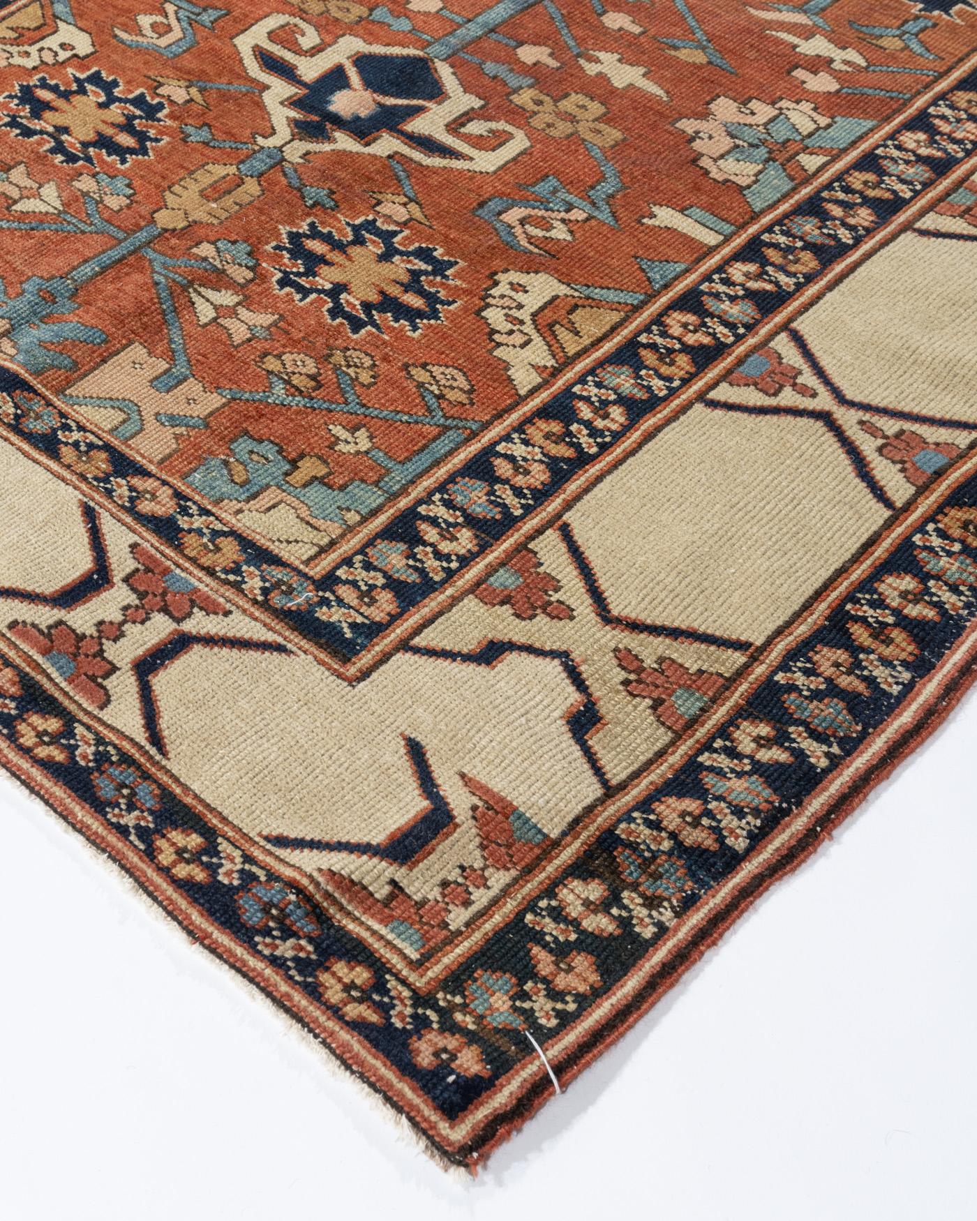 Antique Persian Bakshaish rug 4'8 X 7'4