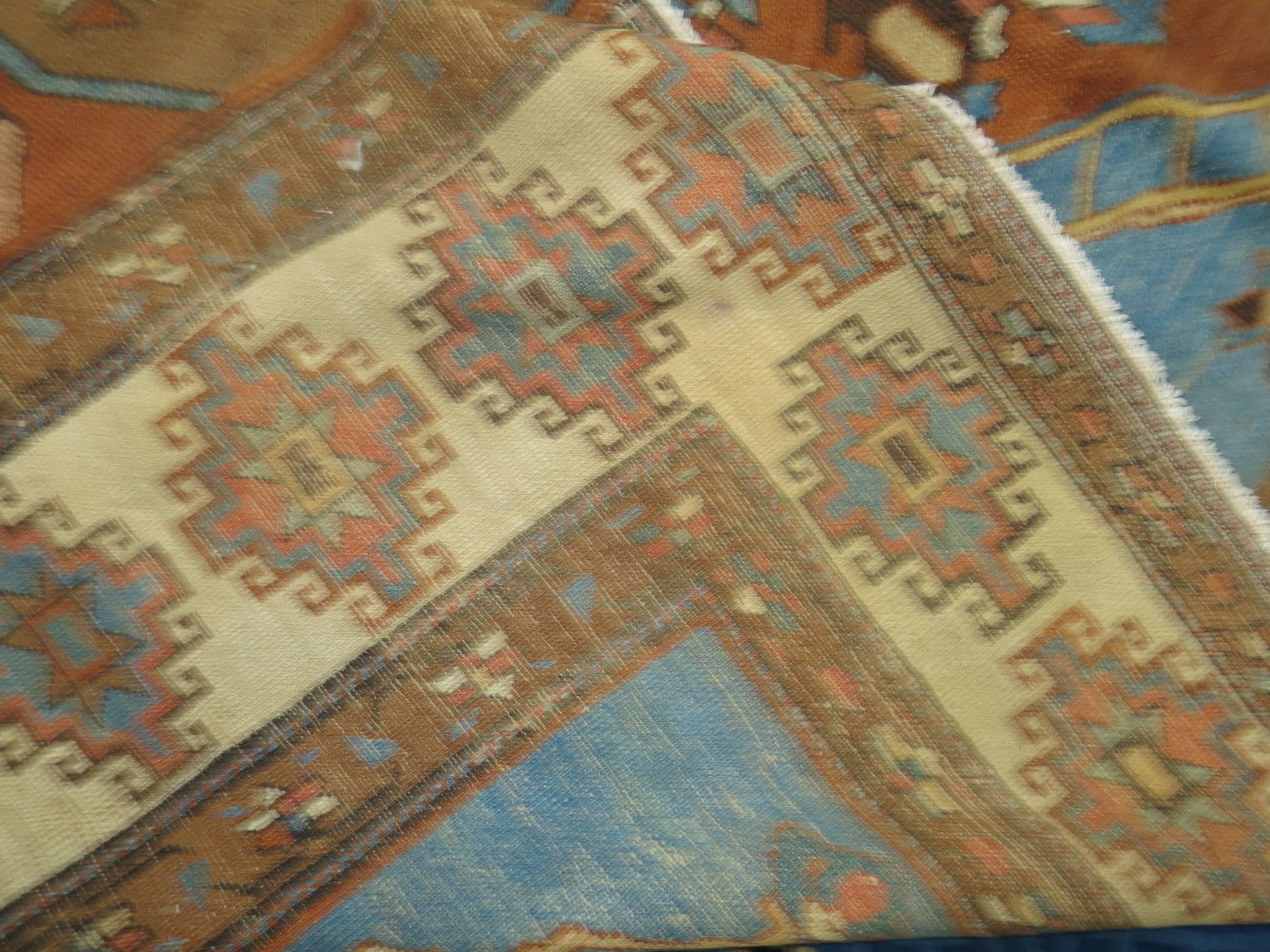 Antique Persian Bakshaish Rug 8