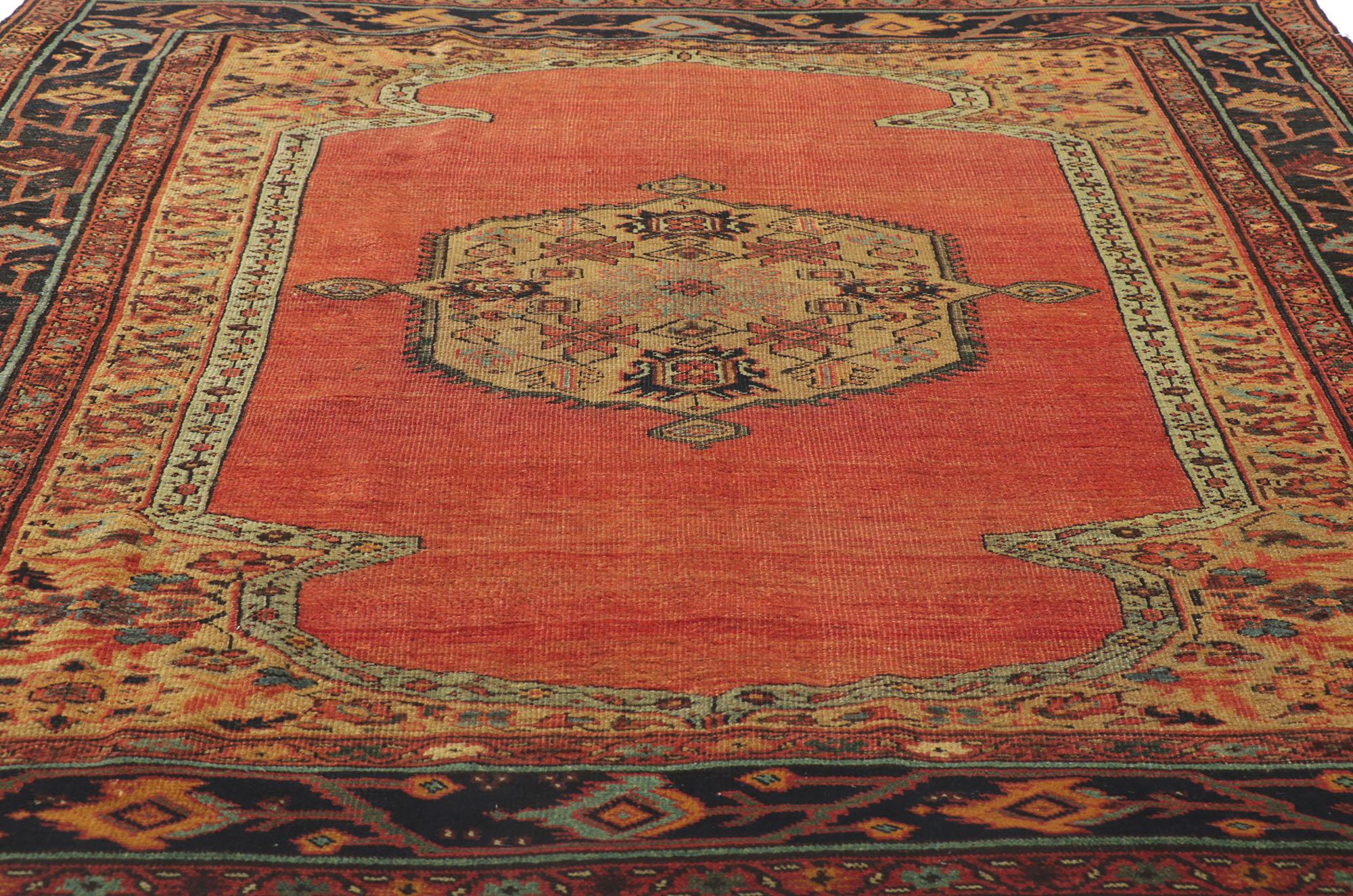 Antique Persian Bakshaish Rug with Modern Northwest Style For Sale 3