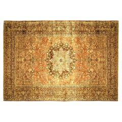 Antiker persischer Baktiari- orientalischer Teppich in Zimmergröße, mit Mittelmedaillon