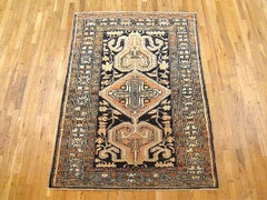 Antique Persian Baktiari Oriental Rug, in Small Size, w/ Central Medallion