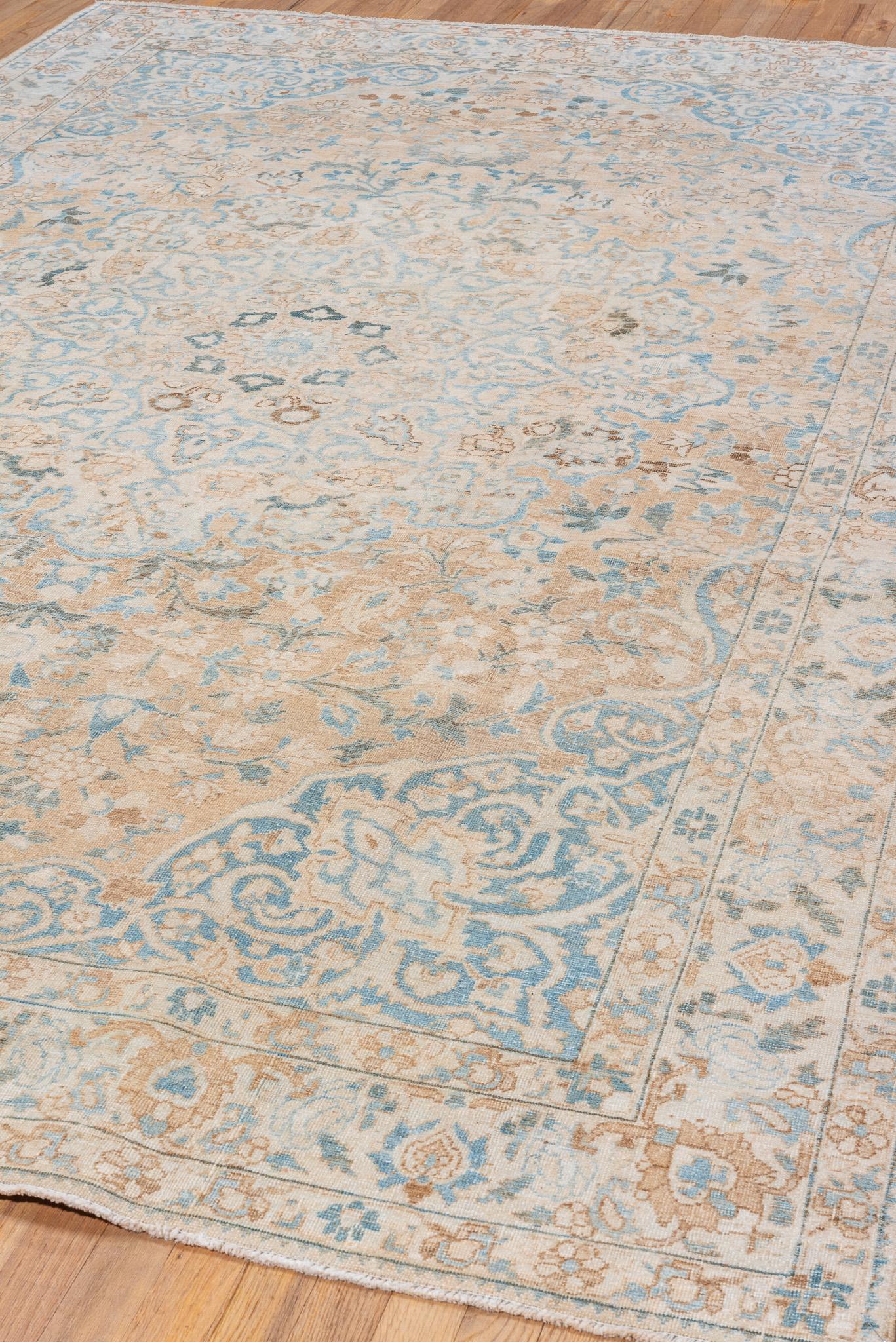 Antiker persischer Baktiary-Teppich mit geometrischen Mustern im Angebot 1