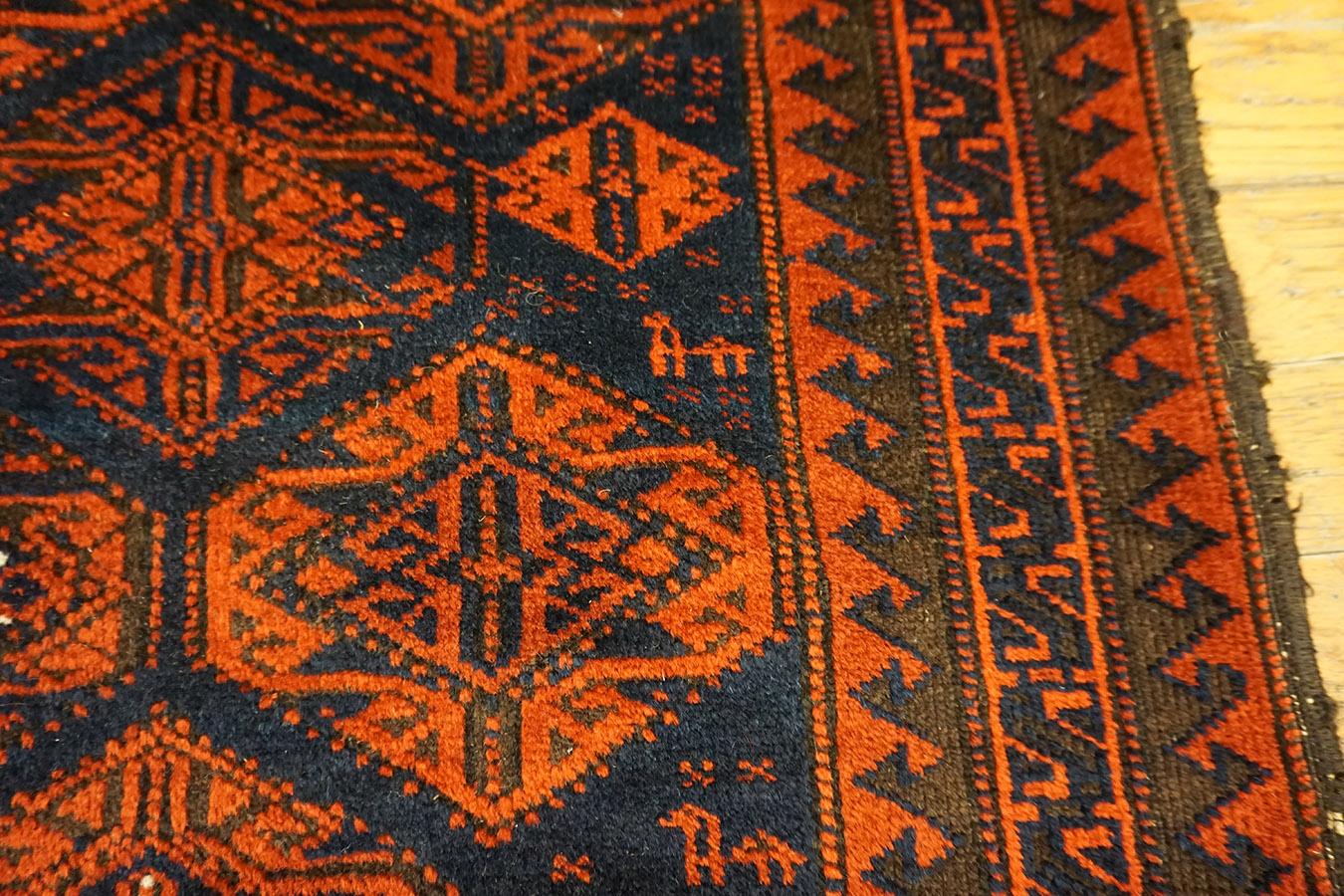 Early 20th Century Antique Persian Balouch Rug For Sale