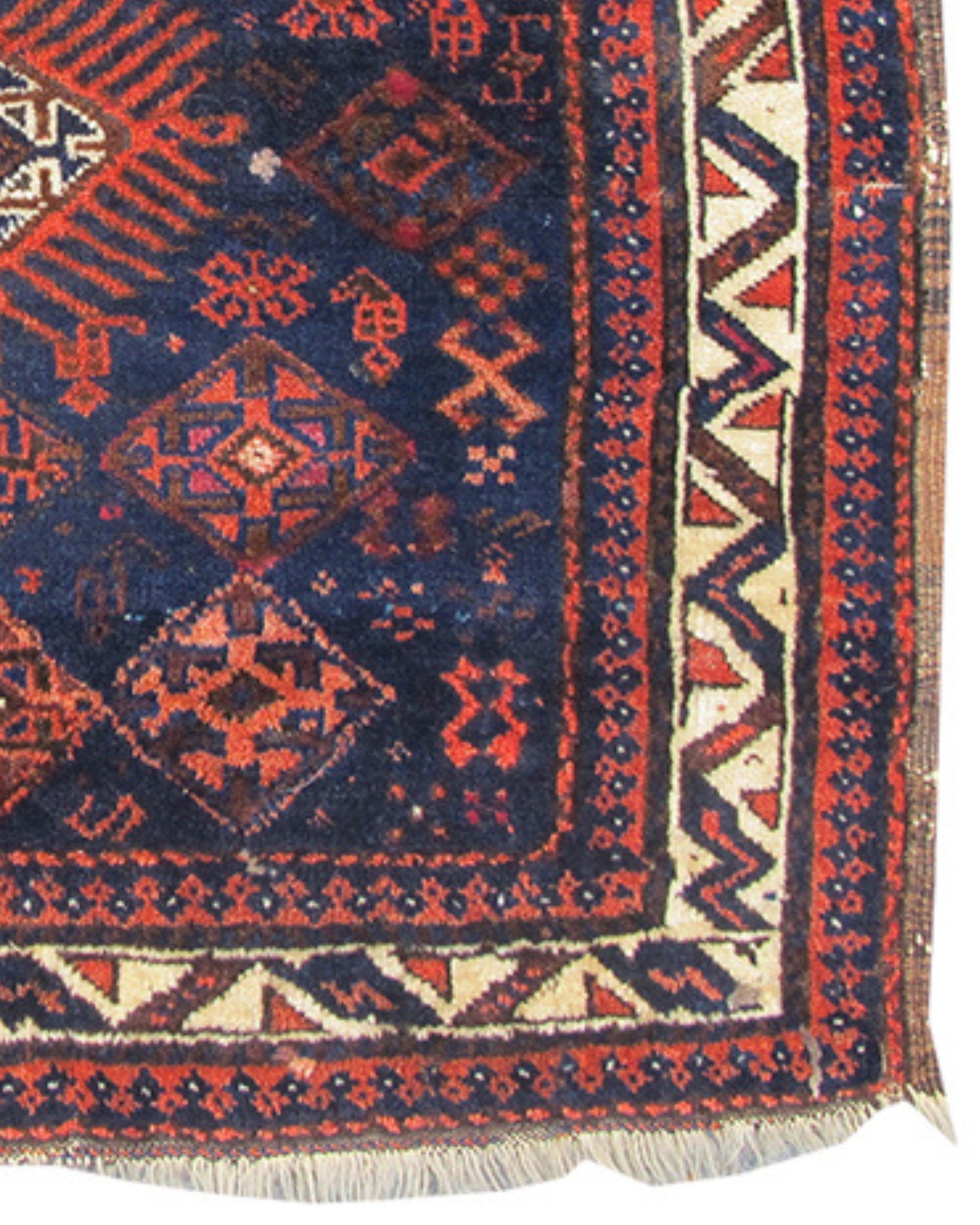 Antique Persian Baluch Bagface, Late 19th Century In Good Condition For Sale In San Francisco, CA