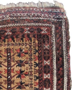 Antique Persian Baluch Balisht Rug, Late 19th Century