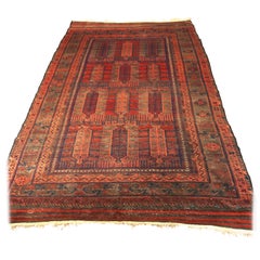 Antique Persian Baluch Oriental Carpet with Stylized All-Over Tree Design