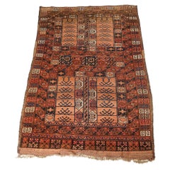 Antique Persian Baluch Oriental Wool Rug, Circa 1910 Antique Persian Baluch Oriental Wool Rug, Circa 1910