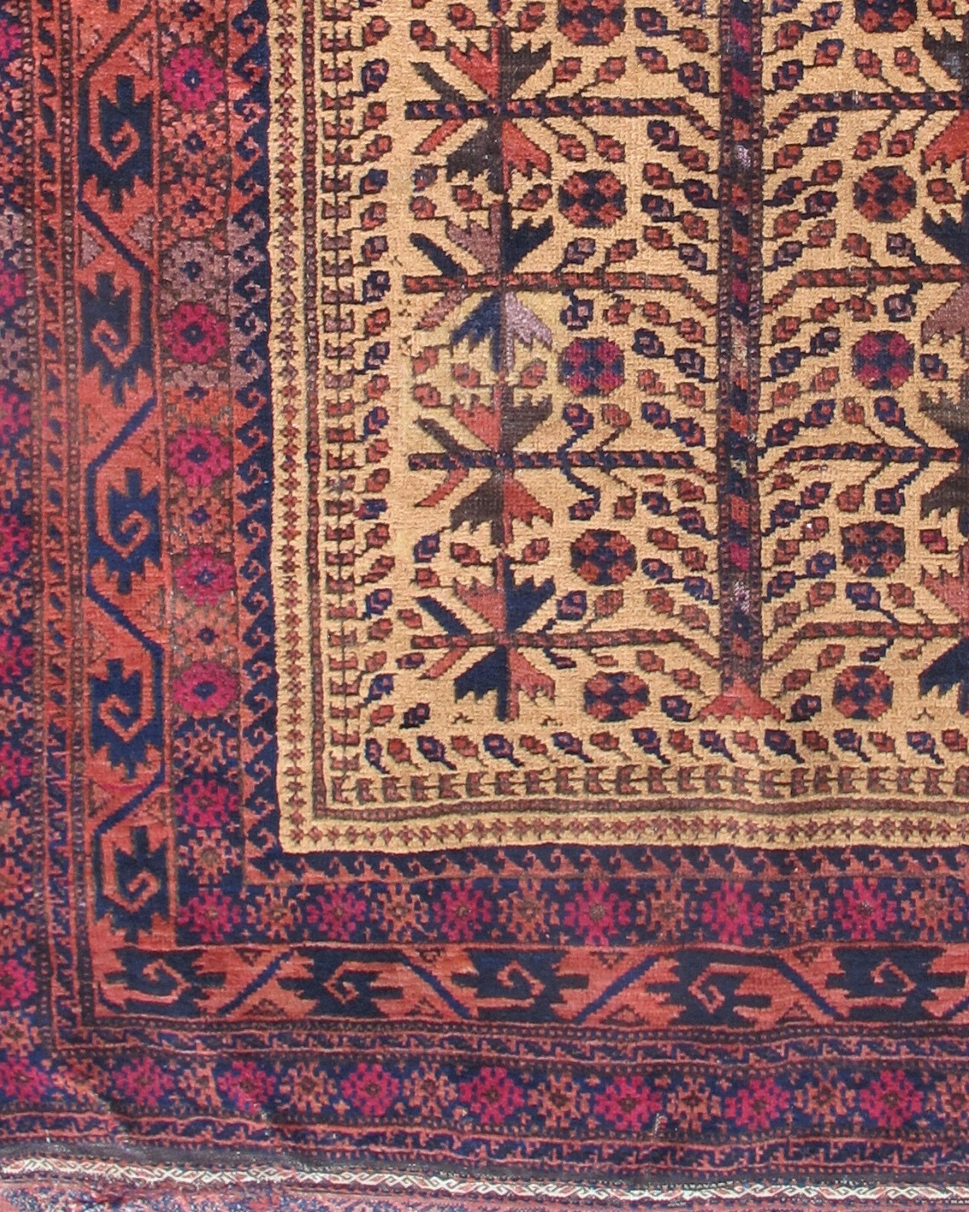 19th Century Antique Persian Baluch Prayer Rug, c. 1900 For Sale