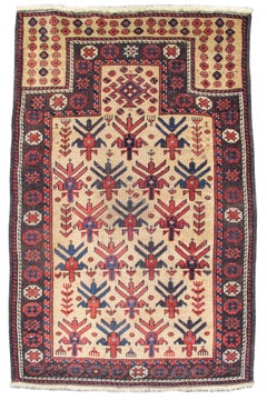 Antiker persischer Baluch-Gebetteppich, spätes 19. Jahrhundert