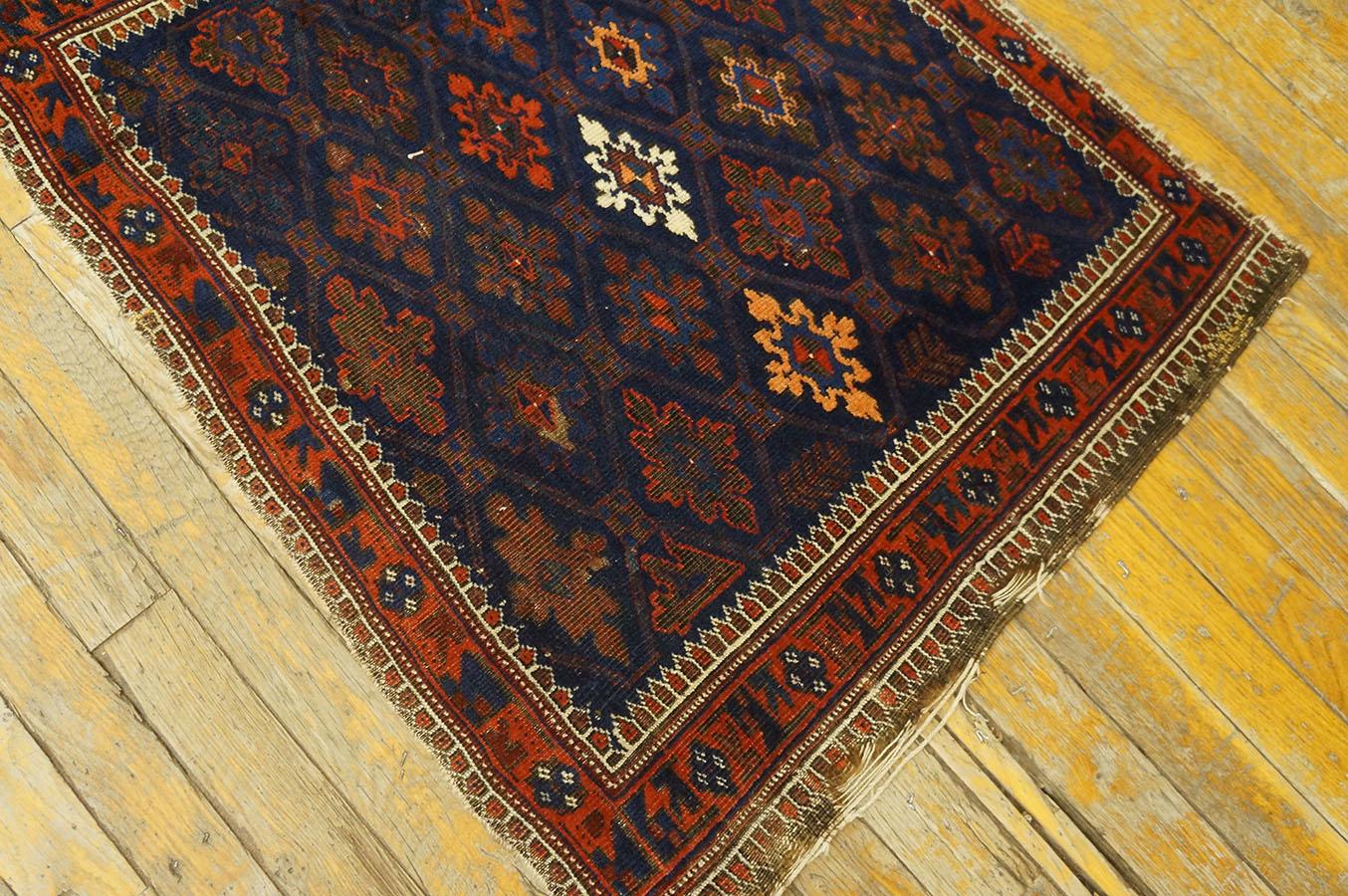 Late 19th Century Persian Baluch Rug ( 2'3'' x 2'9'' - 68 x 83 ) For Sale 1