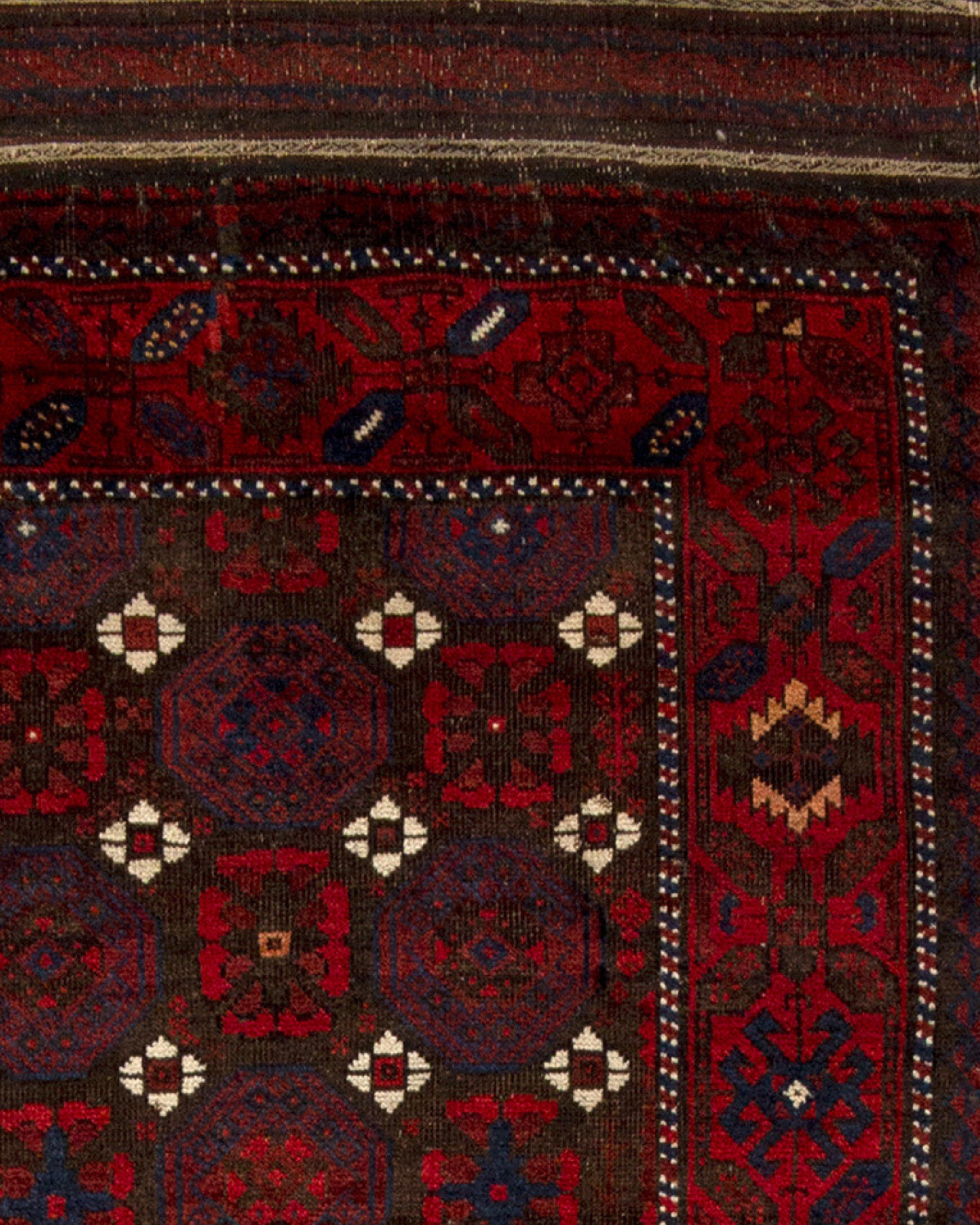 Antique Persian Baluch Rug, 19th Century In Good Condition For Sale In San Francisco, CA