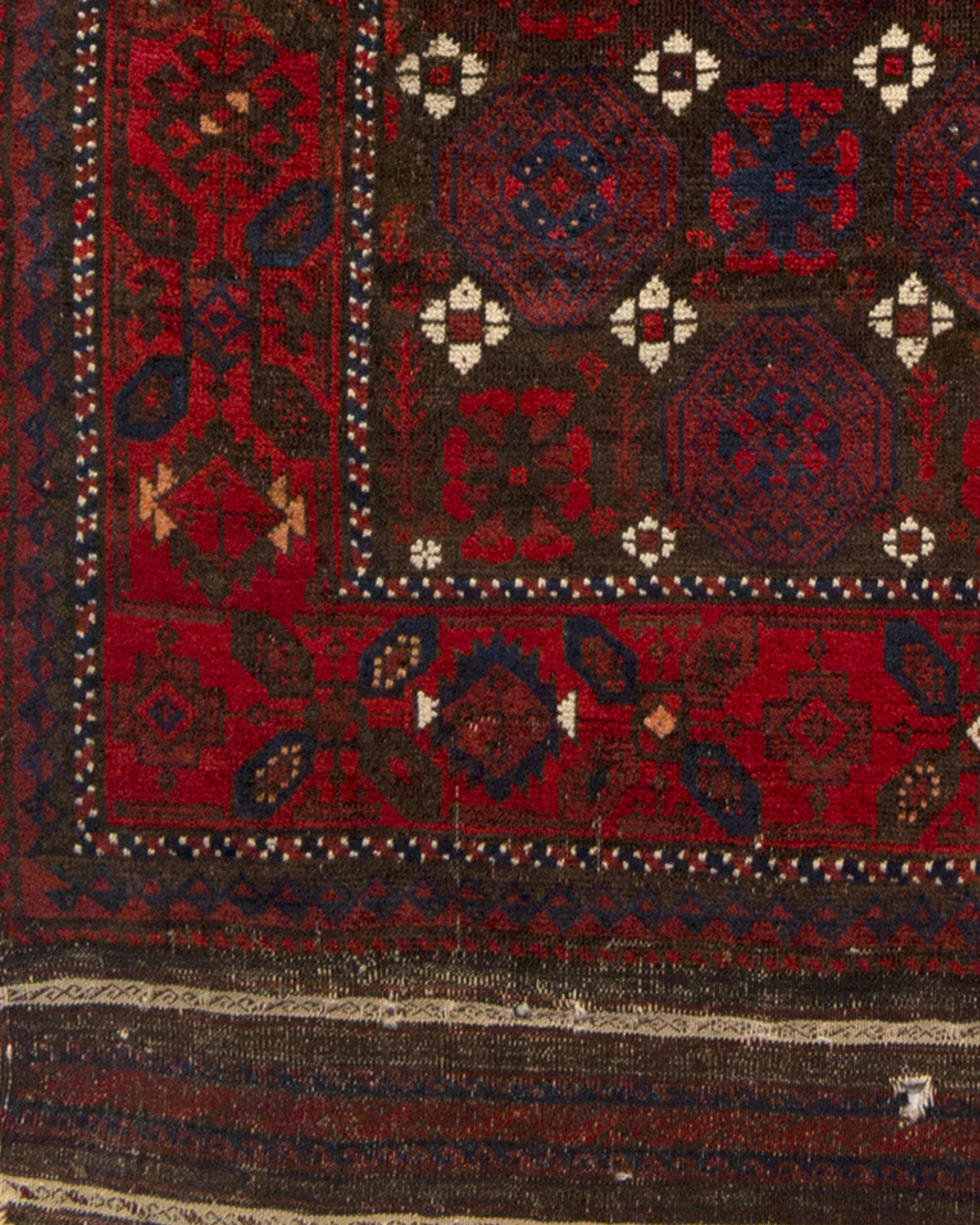 Antique Persian Baluch Rug, 19th Century For Sale 1