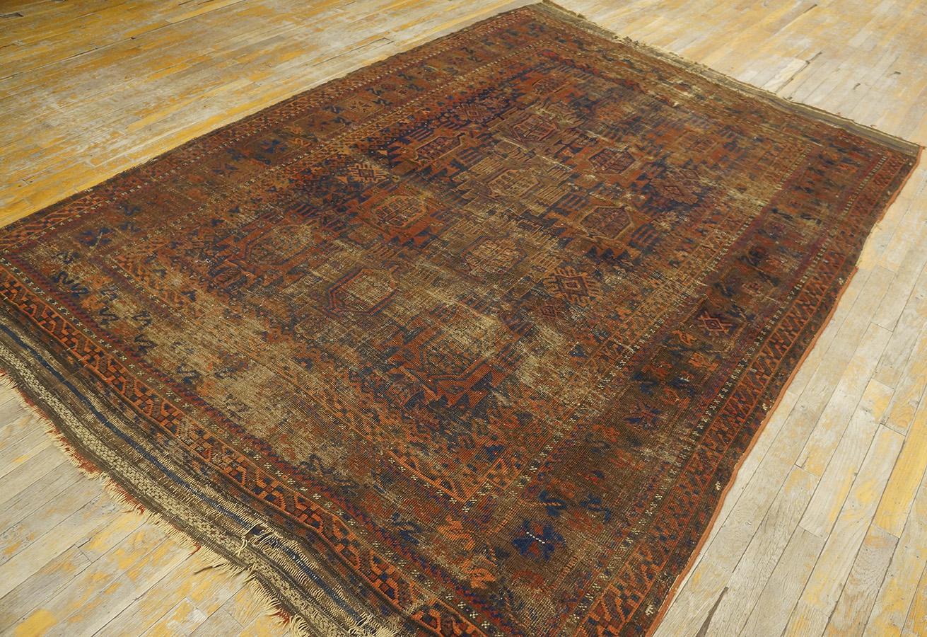 Tribal Late 19th Century Persian Baluch Carpet ( 6' x 8'4
