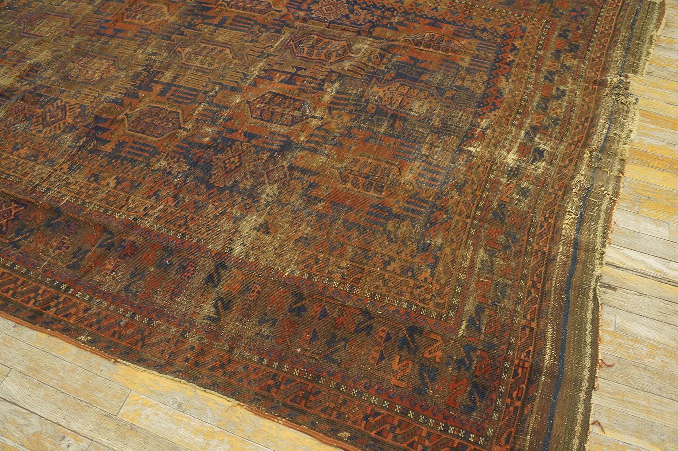 Hand-Knotted Late 19th Century Persian Baluch Carpet ( 6' x 8'4