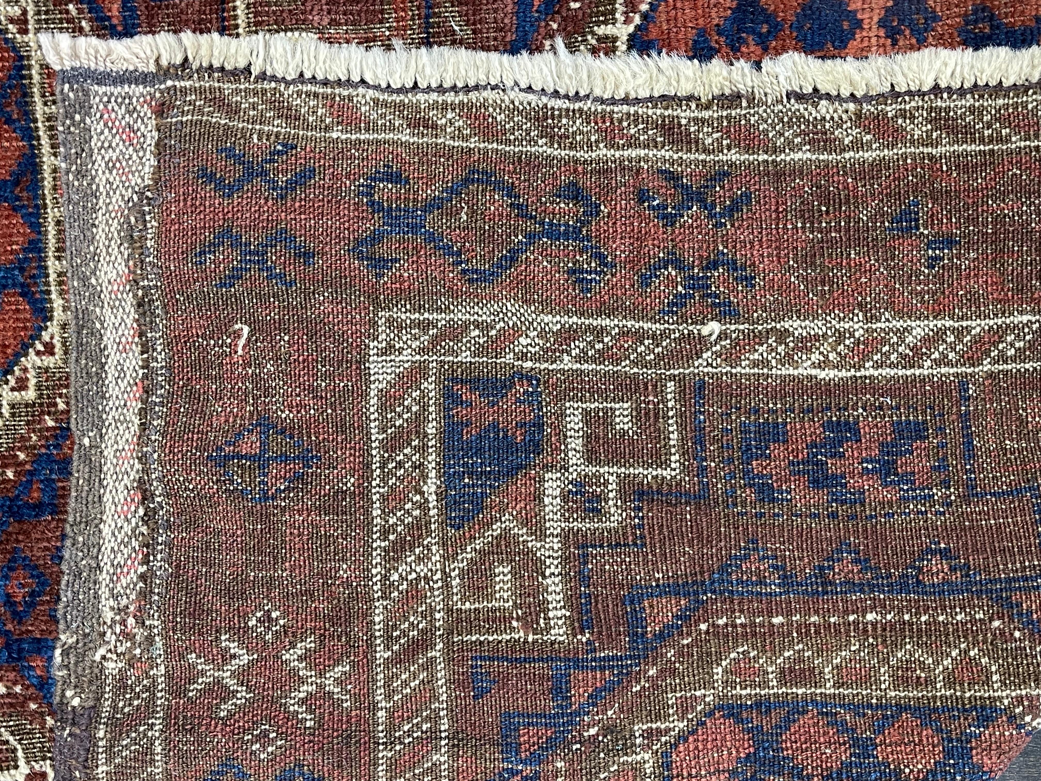 Antique Persian Baluch Rug, circa 1900 For Sale 4