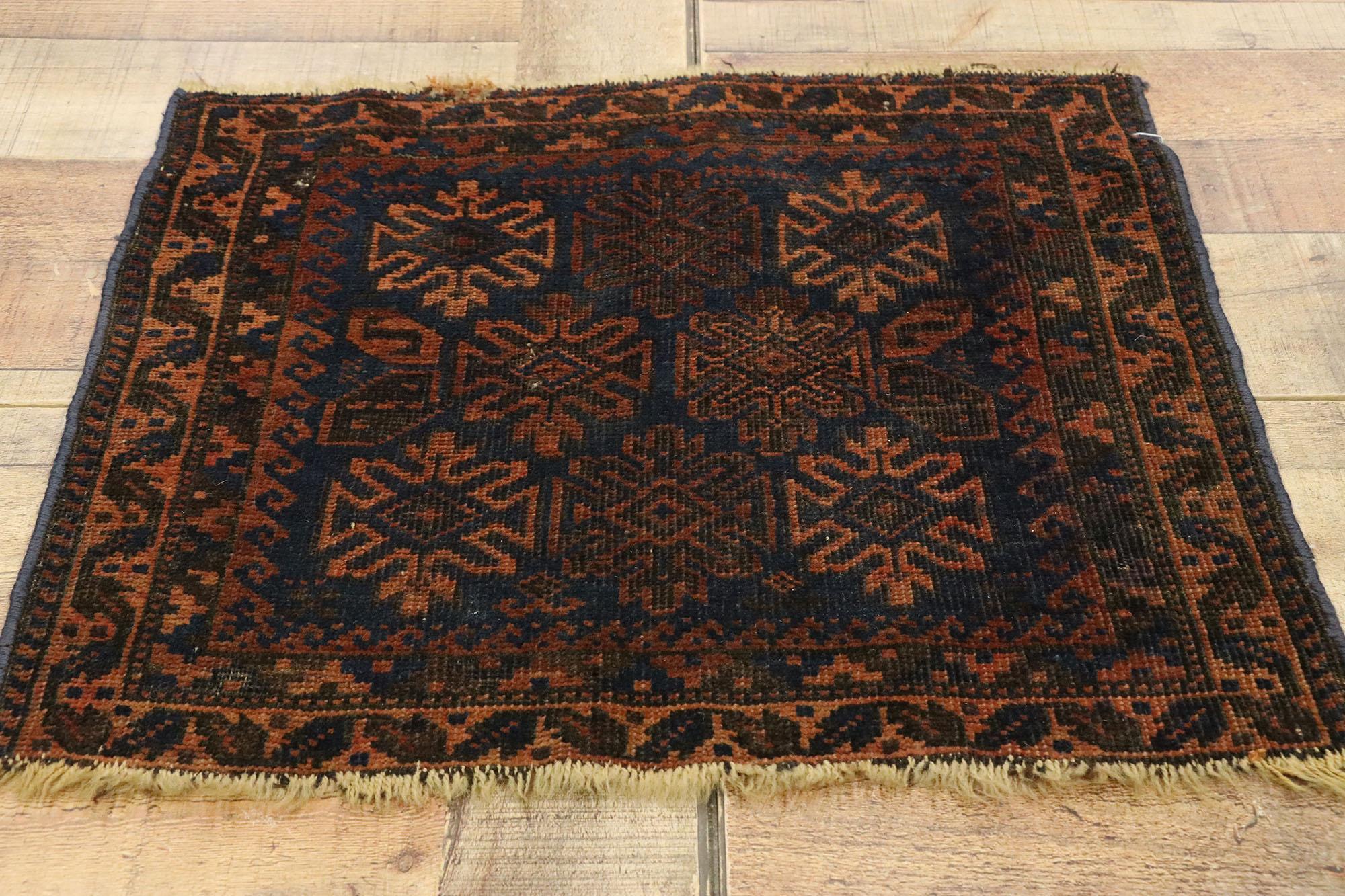 Wool Antique Persian Baluch Rug For Sale