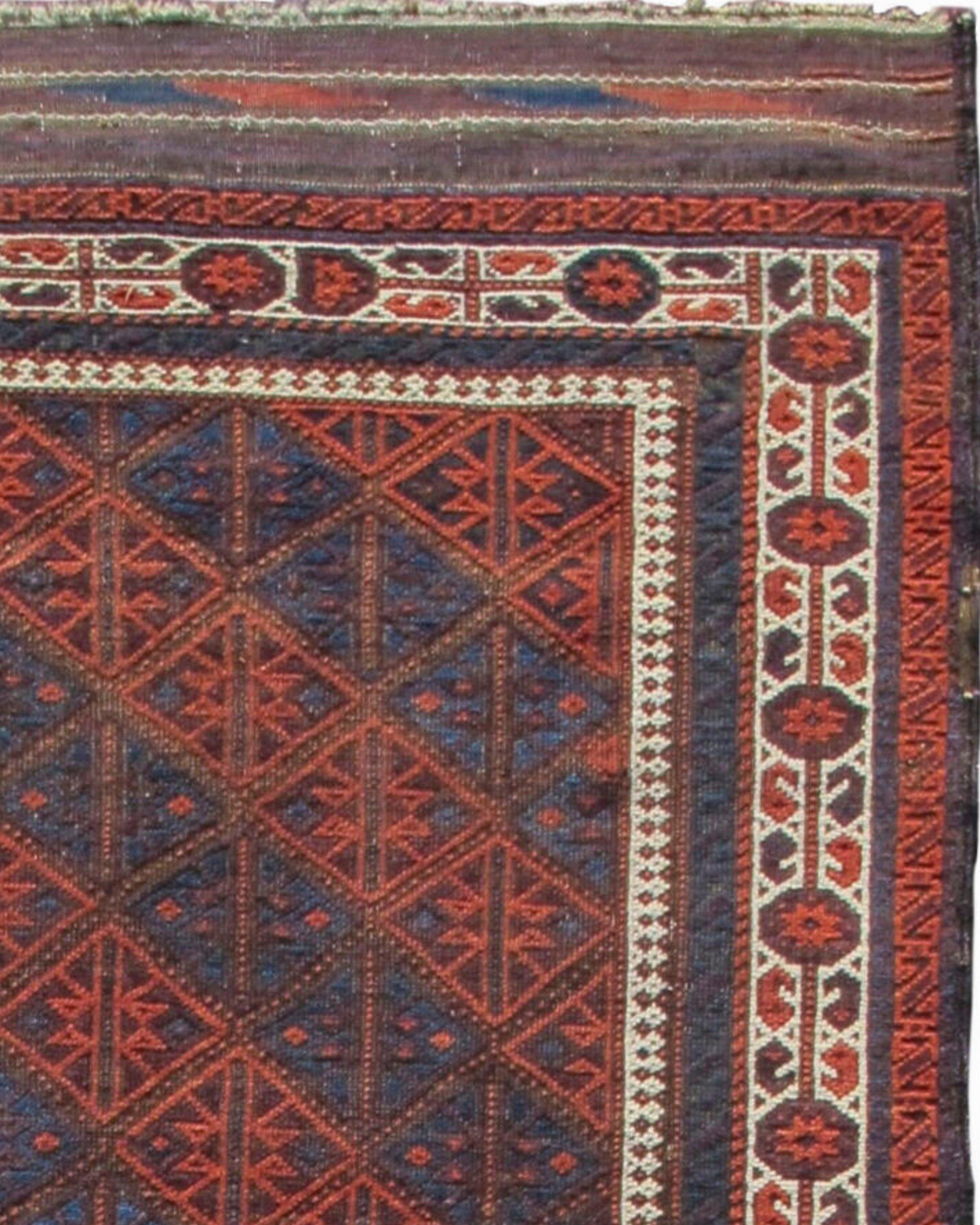 Tapis ancien Baluch, fin du 19e siècle

Informations supplémentaires :
Dimensions : 3'1