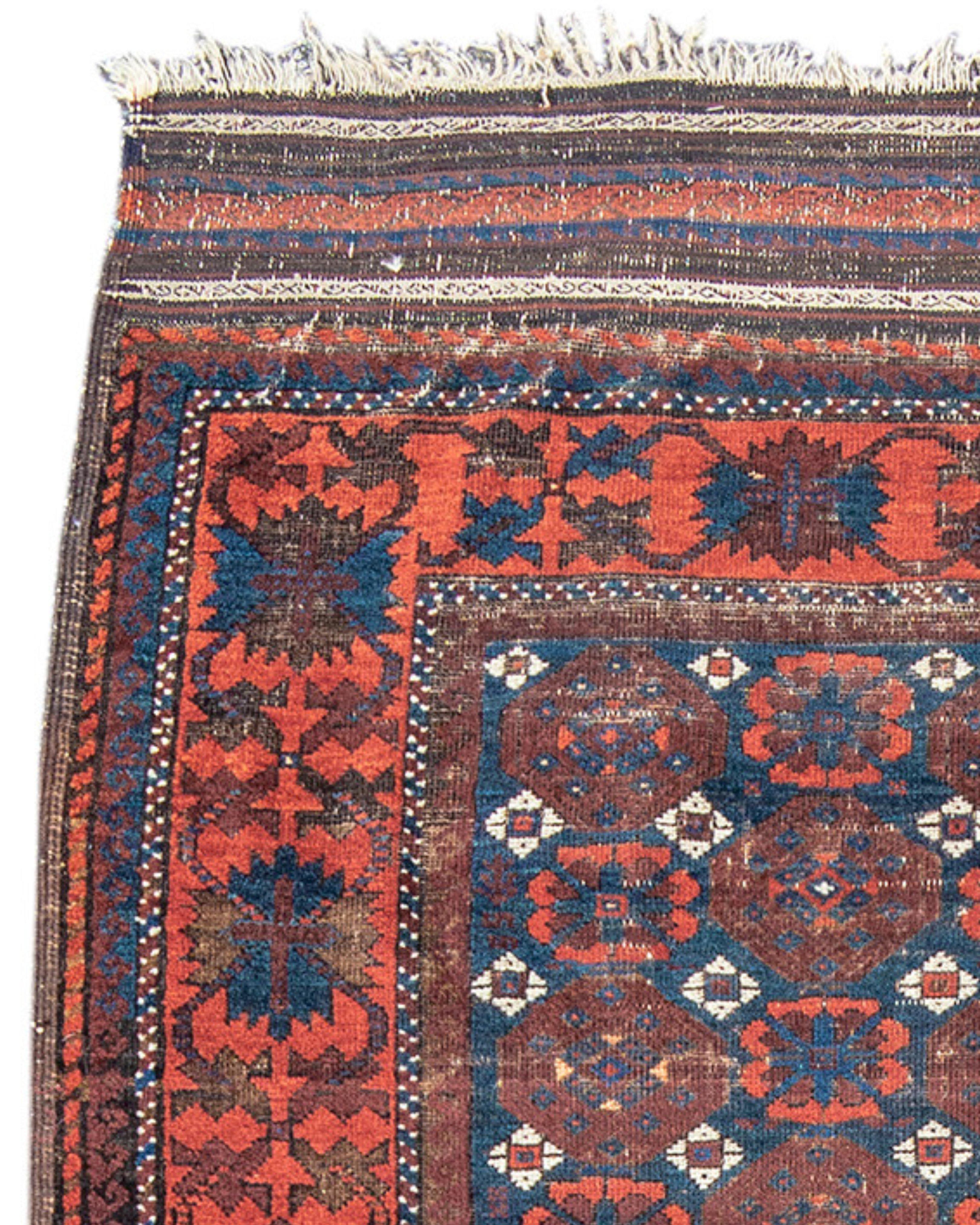 Perse Ancien tapis persan Baluch, fin du 19e siècle en vente