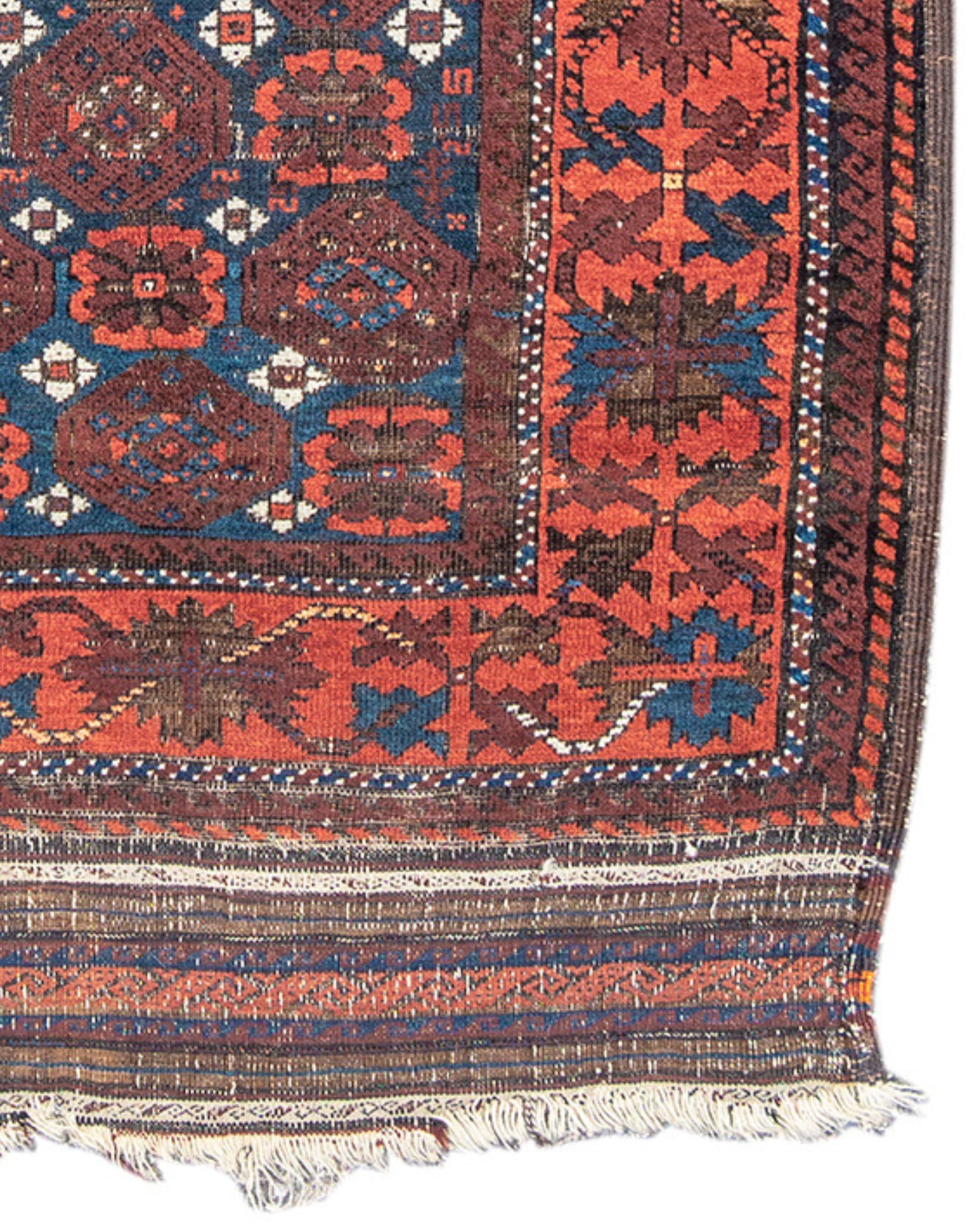 Antiker persischer Baluch-Teppich, spätes 19. Jahrhundert im Zustand „Gut“ im Angebot in San Francisco, CA