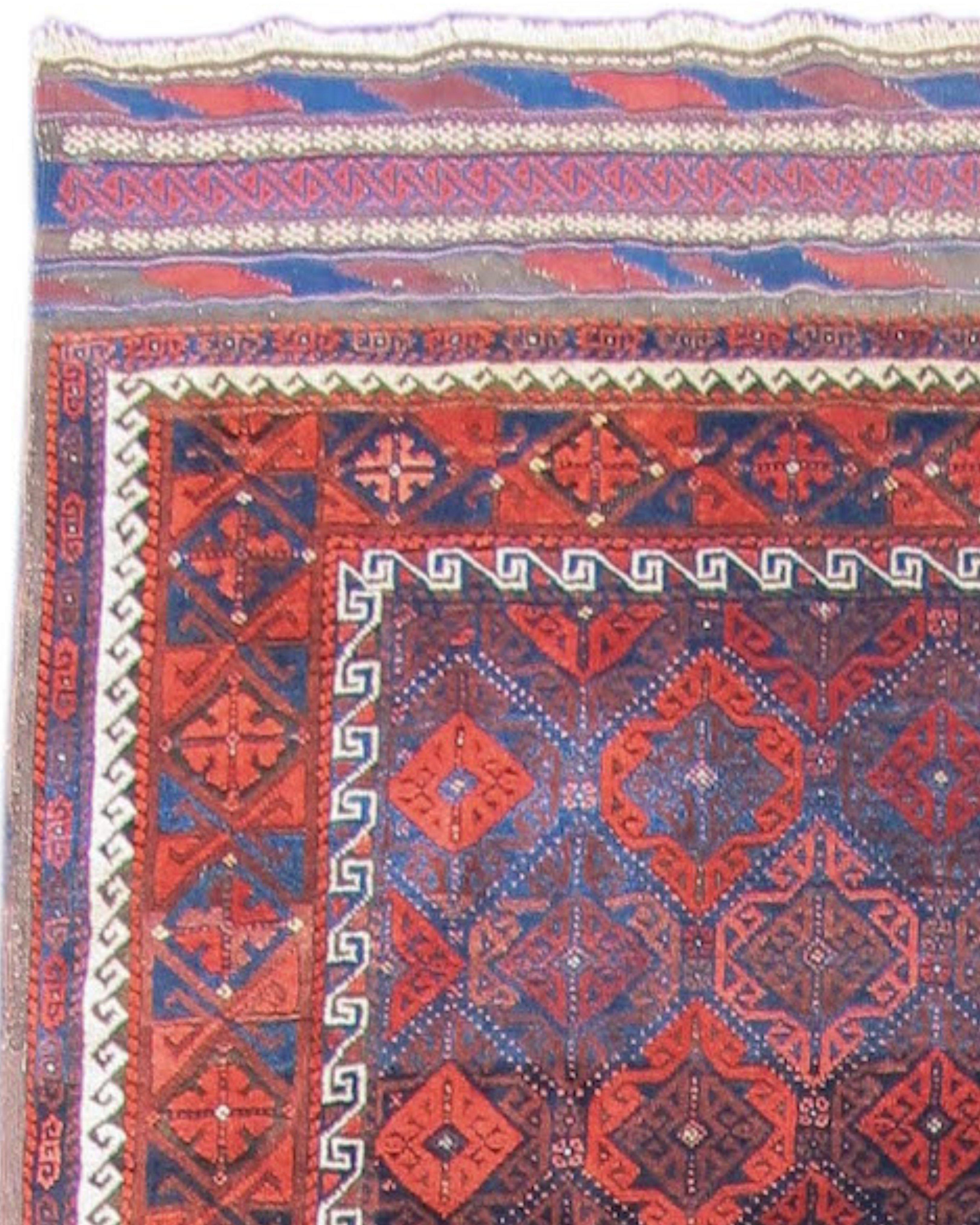 Antique Persian Baluch Runner Rug, Late 19th Century In Good Condition For Sale In San Francisco, CA