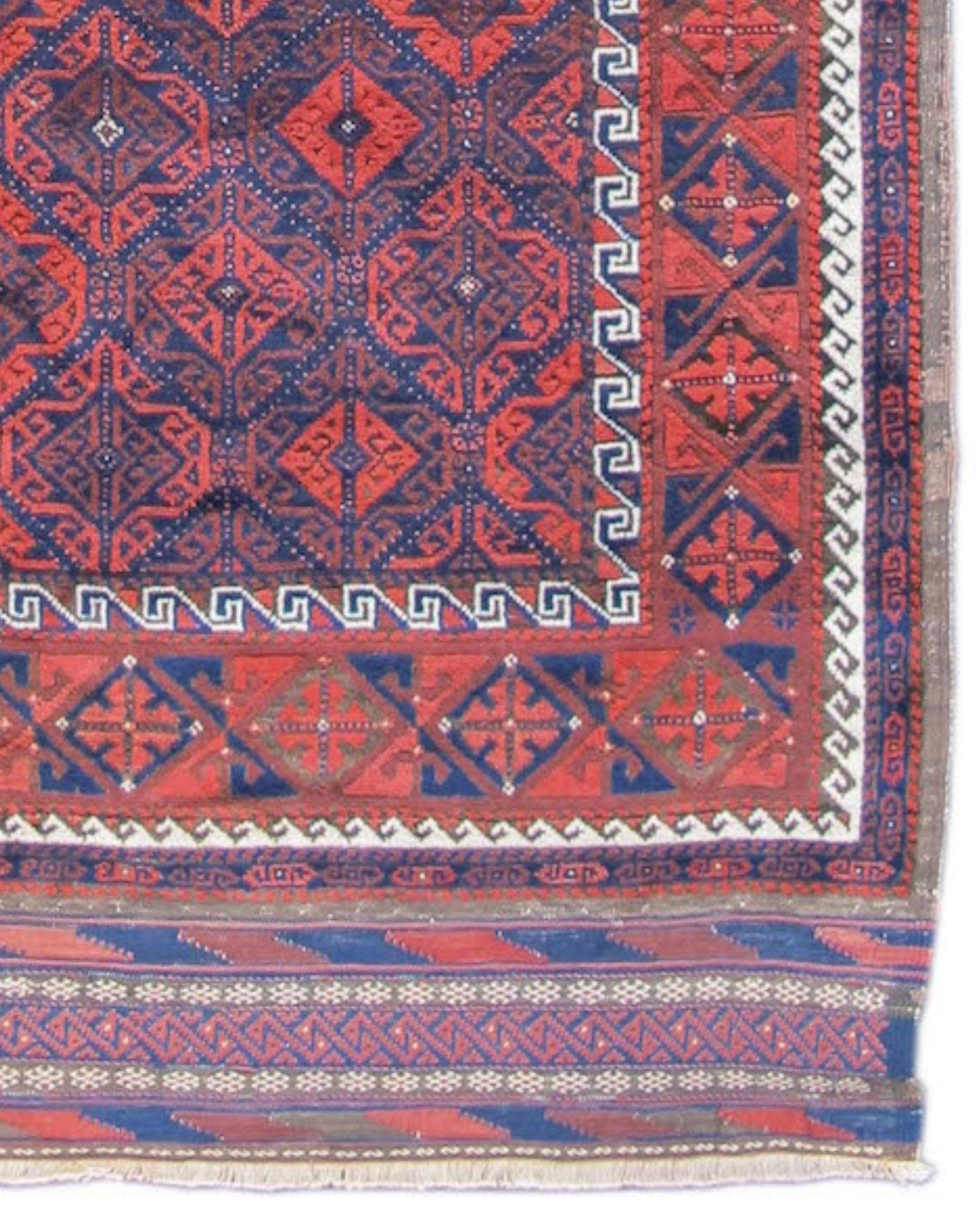 Antique Persian Baluch Runner Rug, Late 19th Century For Sale 1