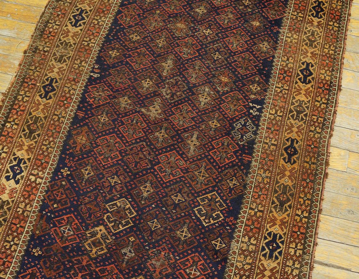 Anfang des 20. Jahrhunderts N.E. Persischer Baluch-Teppich ( 2 10'' x 5'3'' - 86 x 160) im Angebot 3