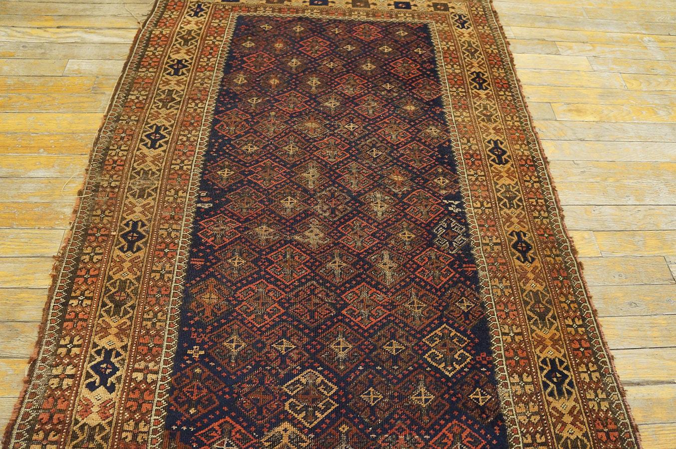 Early 20th Century N.E. Persian Baluch Carpet ( 2 10'' x 5'3'' - 86 x 160 cm )  For Sale 7