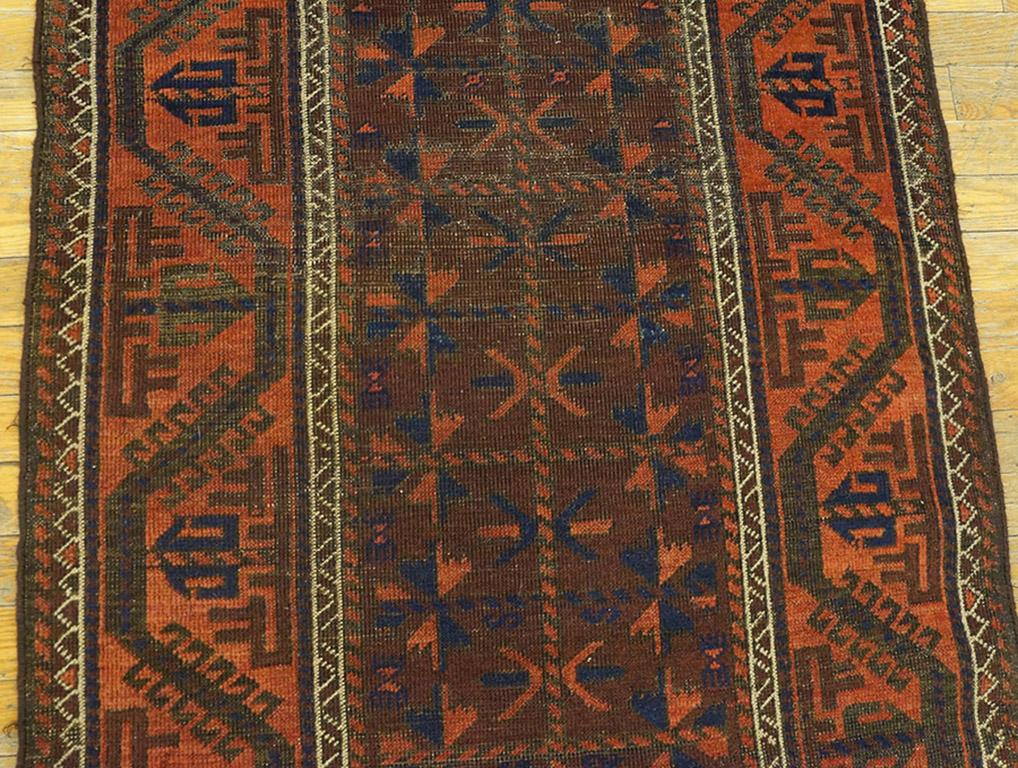 Antique Persian Baluch Turkmen Rug For Sale 1