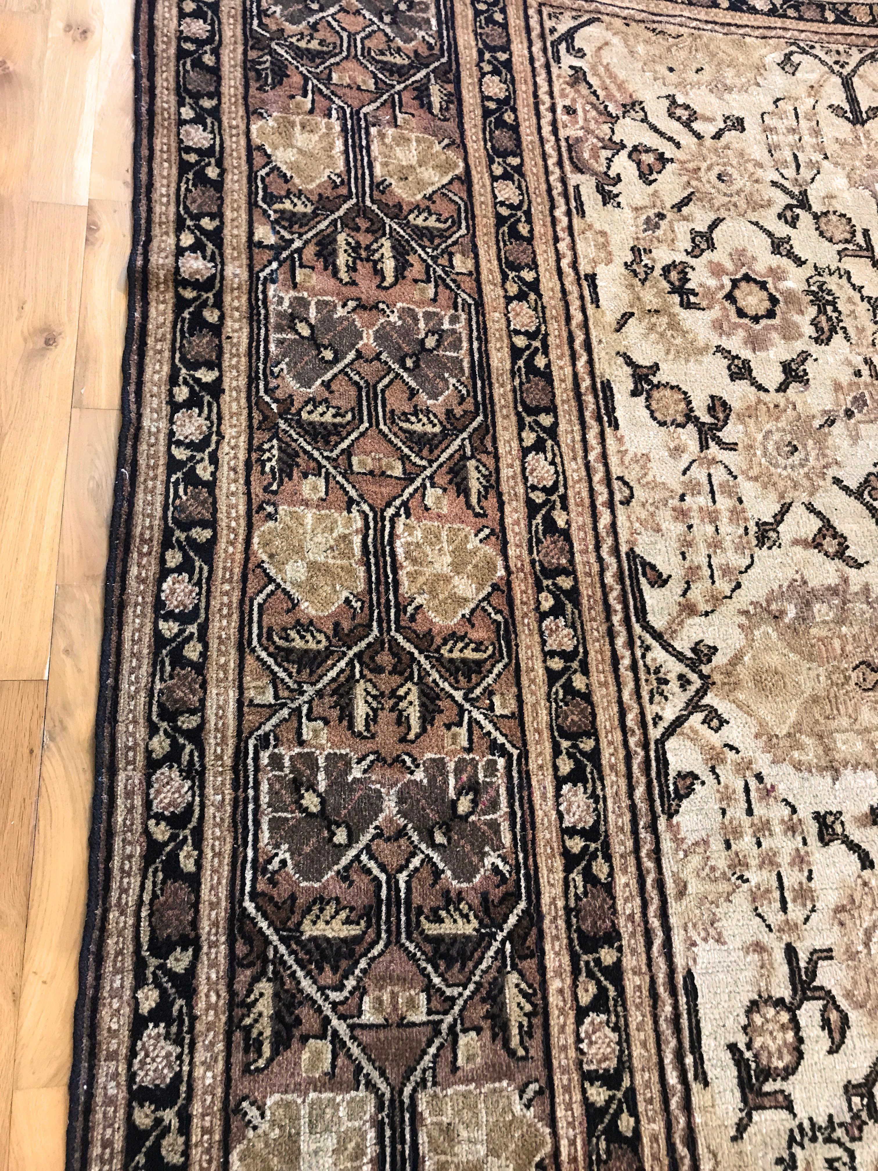 Antique Persian Bashir Rug For Sale 4