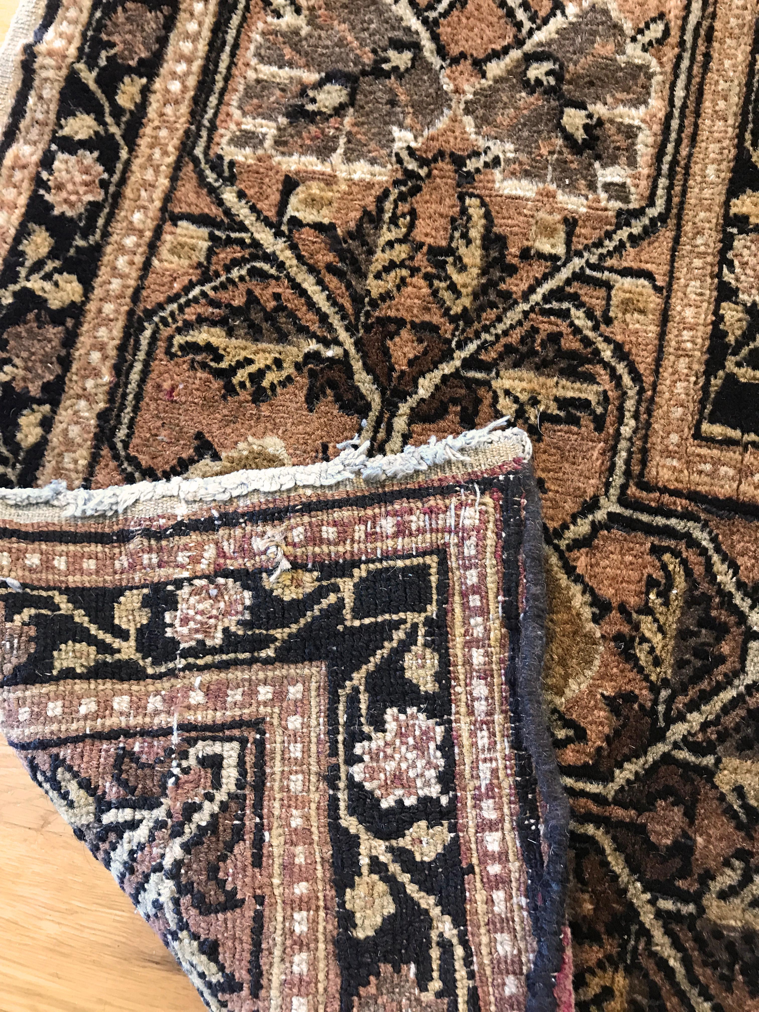 Antique Persian Bashir Rug For Sale 5