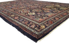 Antique Persian Bibikabad Area Rug with Dragon Vine Border and Traditional Style