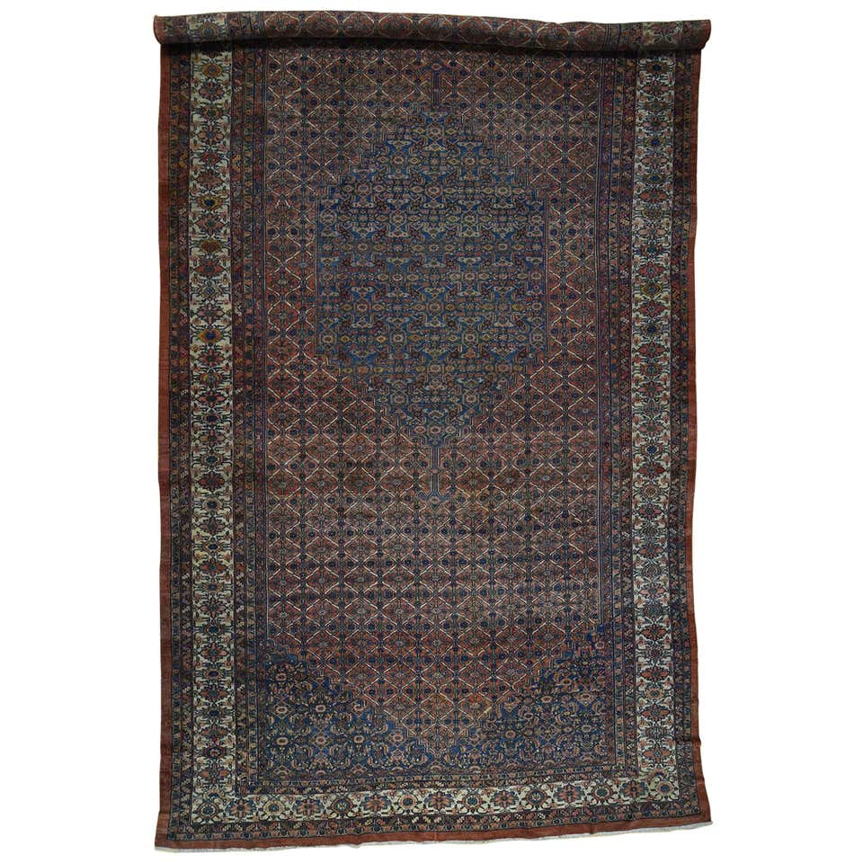 Late 19th Century Antique Persian Tribal Lori Buft Rug Shawl Des For ...