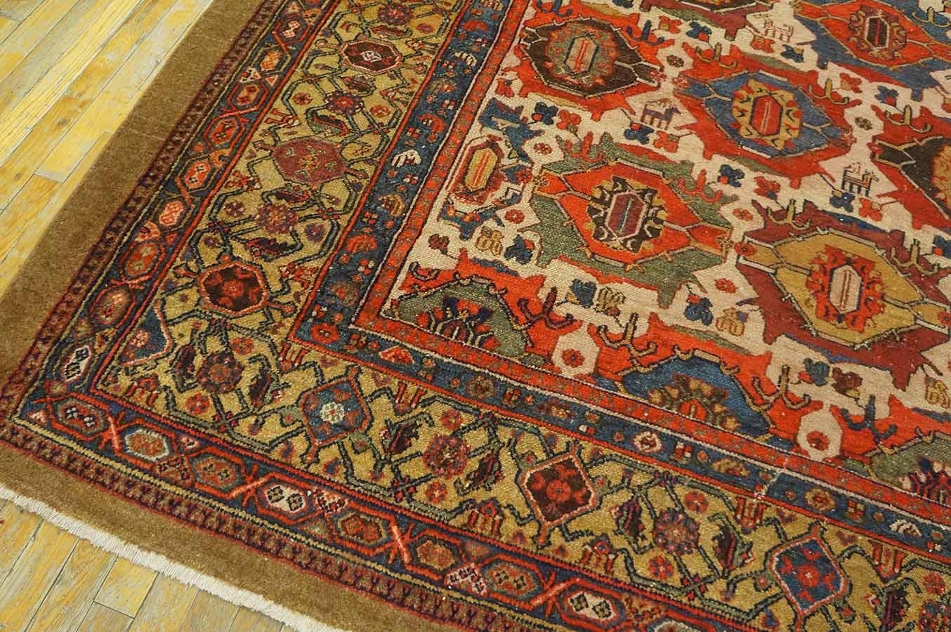 19th Century Persian Bibikabad Carpet ( 10' x 14' - 305 x 427 )  For Sale 4