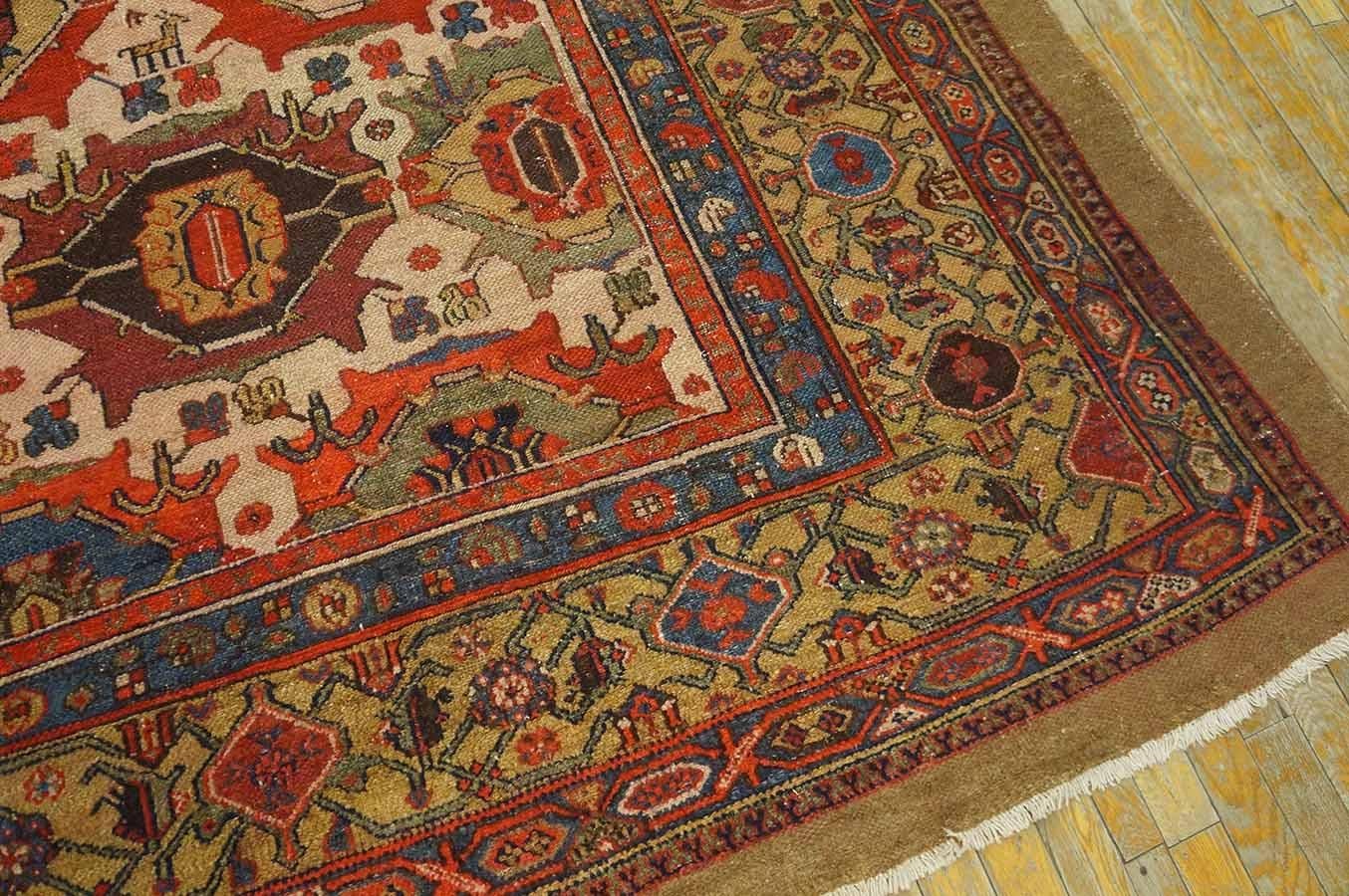 19th Century Persian Bibikabad Carpet ( 10' x 14' - 305 x 427 )  For Sale 5