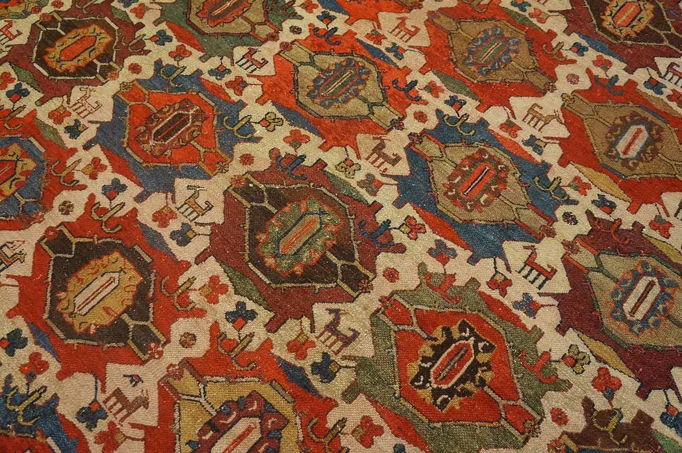 19th Century Persian Bibikabad Carpet ( 10' x 14' - 305 x 427 )  For Sale 6