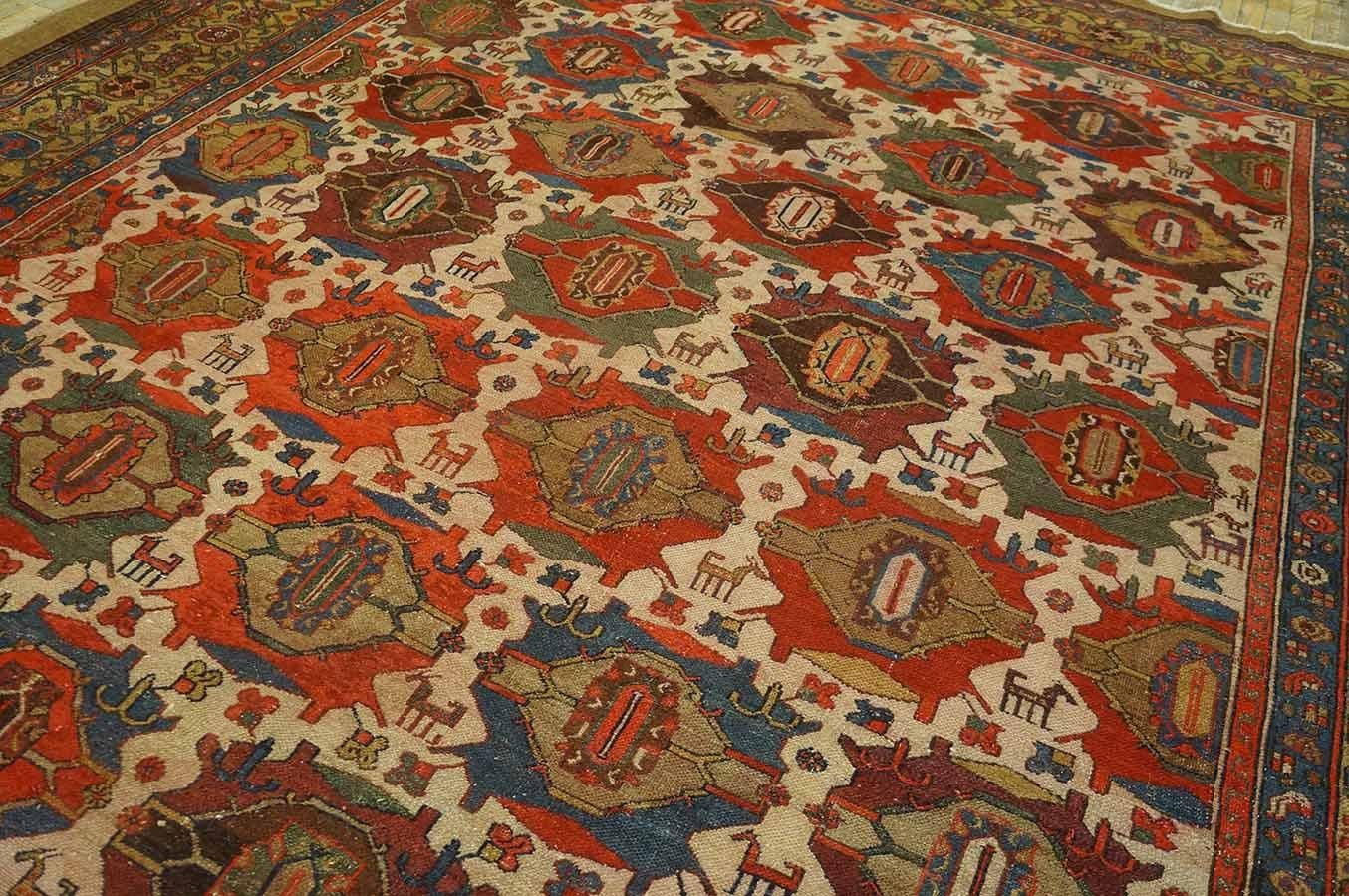 19th Century Persian Bibikabad Carpet ( 10' x 14' - 305 x 427 )  For Sale 7