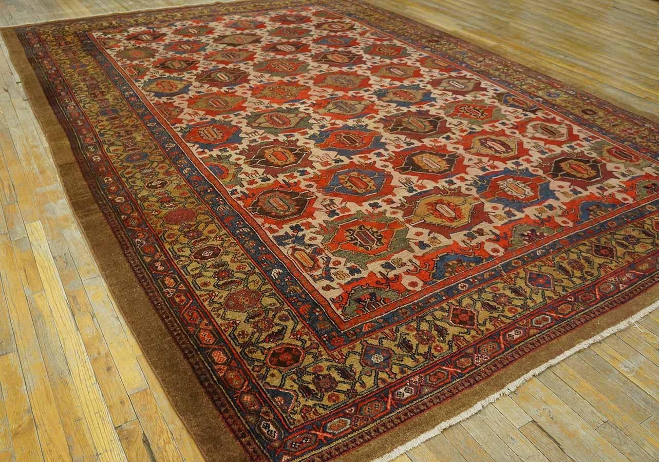 Tappeto persiano Bibikabad del XIX secolo ( 10' x 14' - 305 x 427 ) 