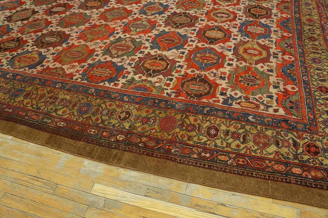 Wool 19th Century Persian Bibikabad Carpet ( 10' x 14' - 305 x 427 )  For Sale