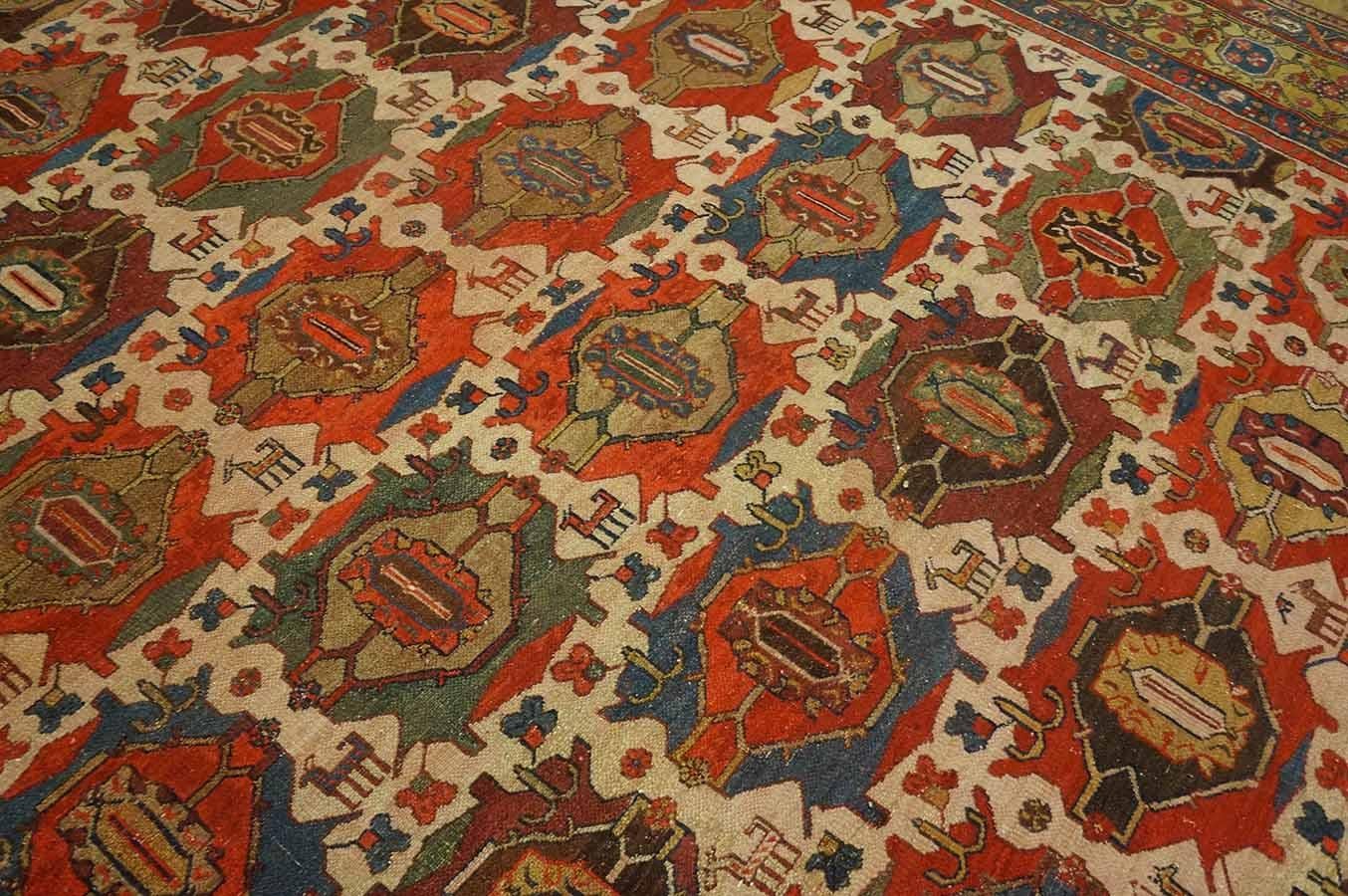 19th Century Persian Bibikabad Carpet ( 10' x 14' - 305 x 427 )  For Sale 3
