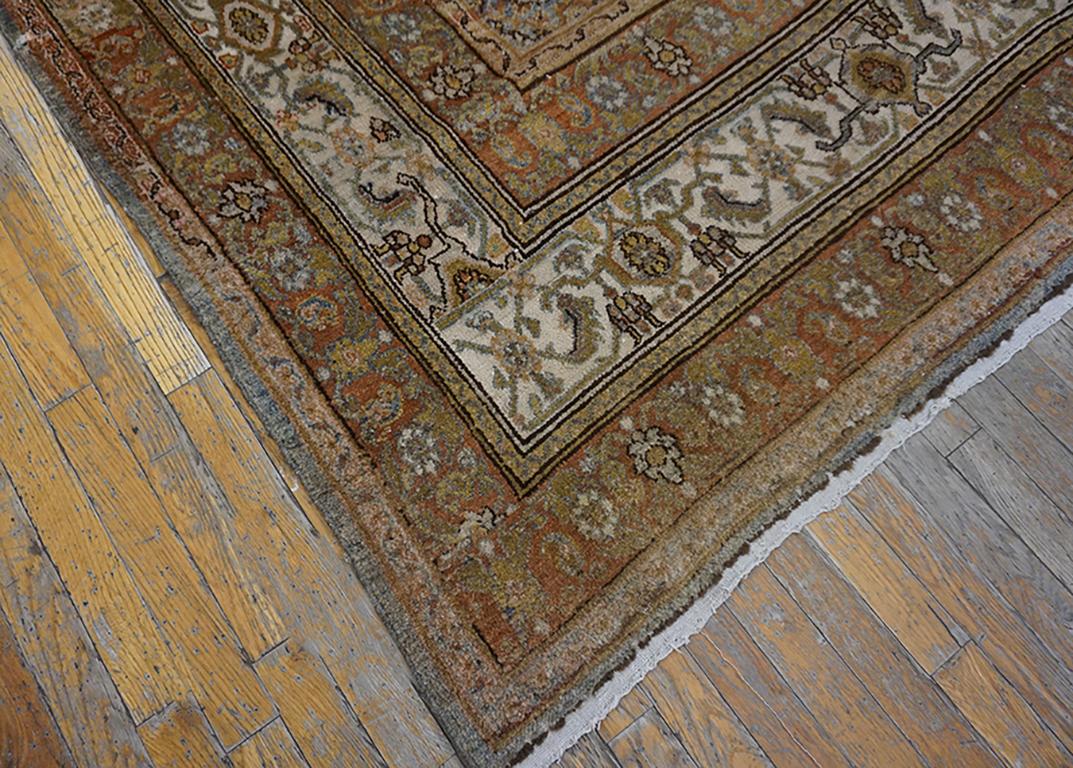 Hand-Knotted Early 20th Century Persian Bibikabad Carpet ( 11' x 13'9