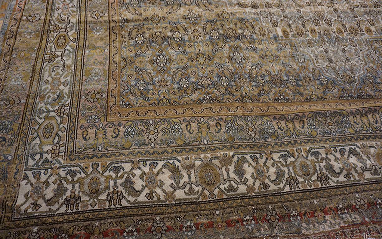 Wool Early 20th Century Persian Bibikabad Carpet ( 11' x 13'9