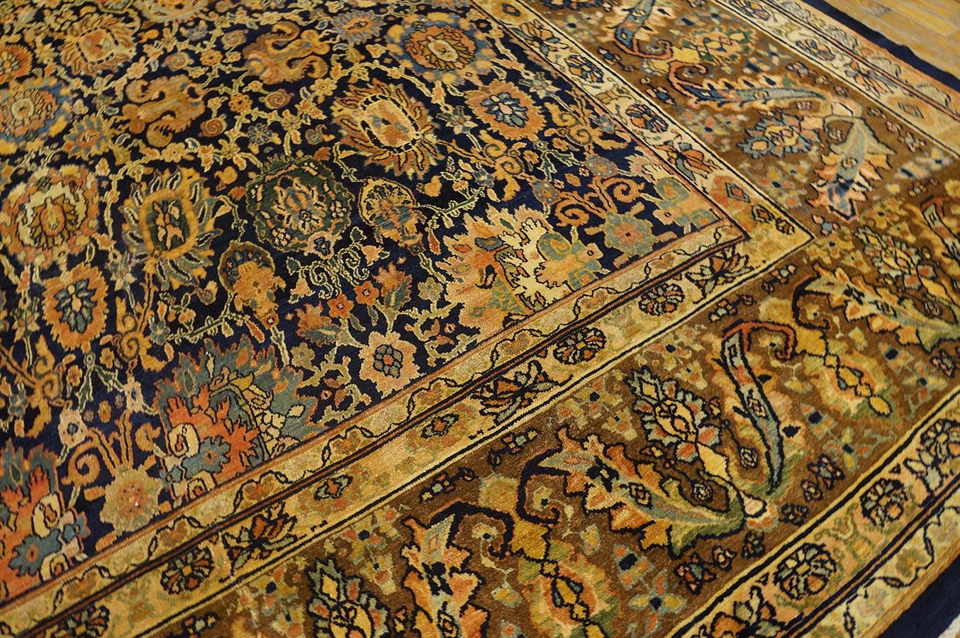 Tapis persan ancien Bibikabad 12' 4'' x 14' 2'' en vente 5