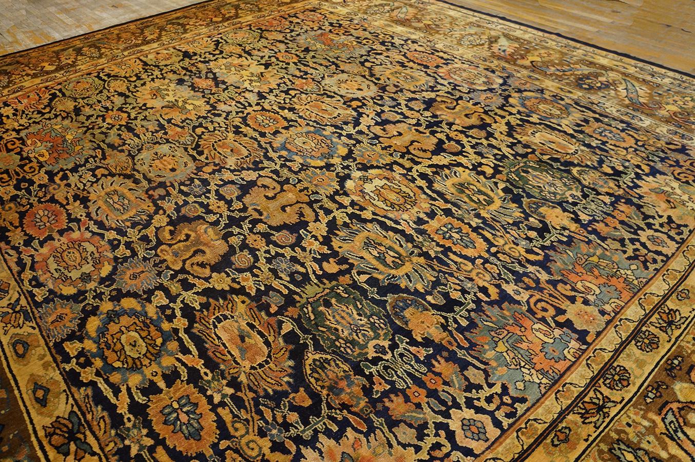 Antique Persian Bibikabad Rug 12' 4'' x 14' 2'' For Sale 10